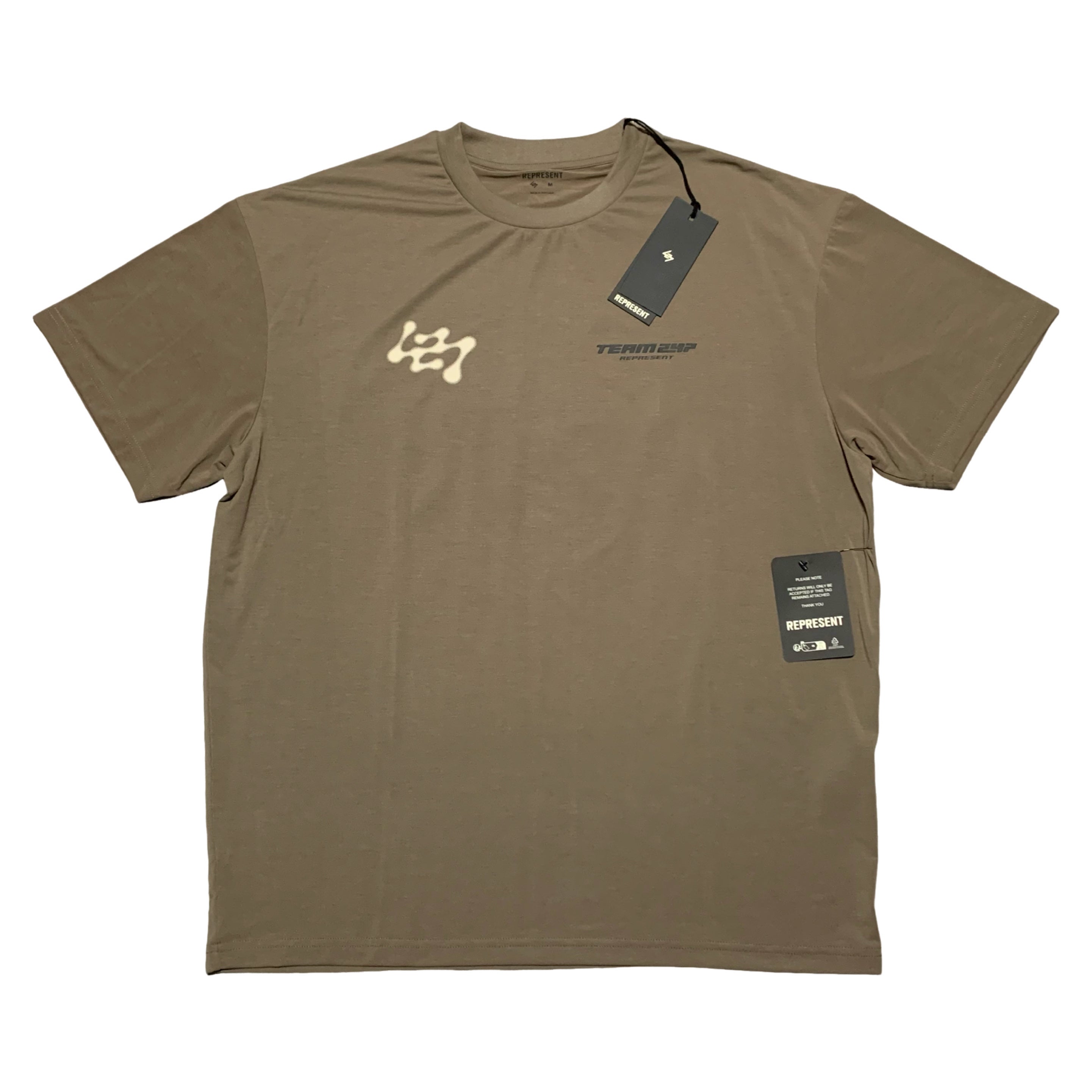 Represent Medium 247 Future Terrains Umber Oversized Tee