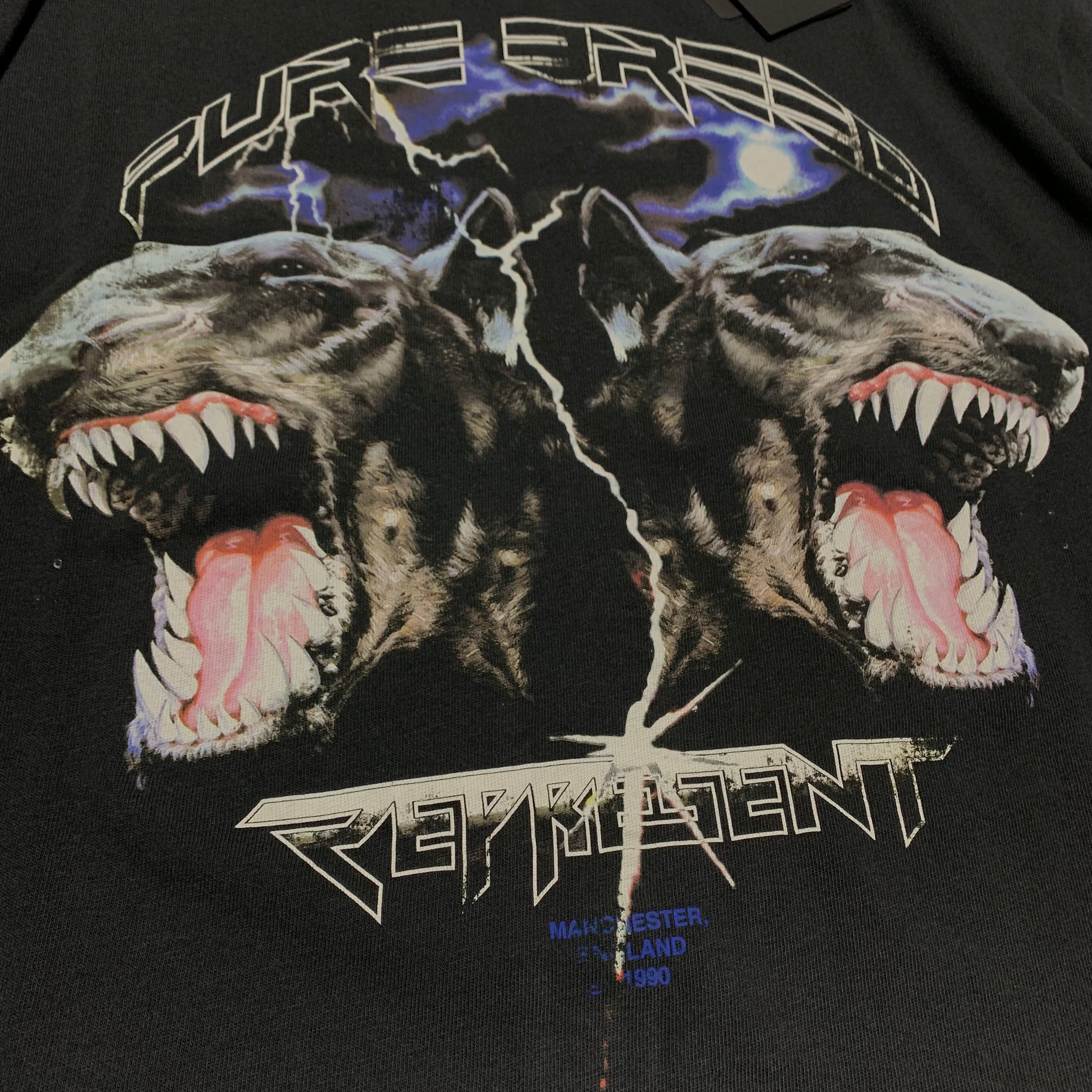 Represent Small Pure Breed Vintage Black Tee