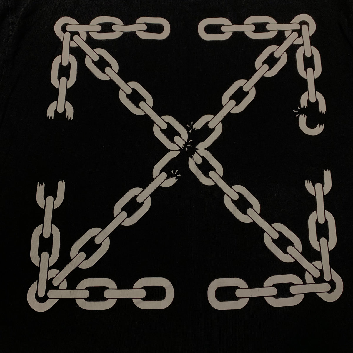 Off White Medium Tee Chain Arrows Black T-Shirt Virgil Abloh