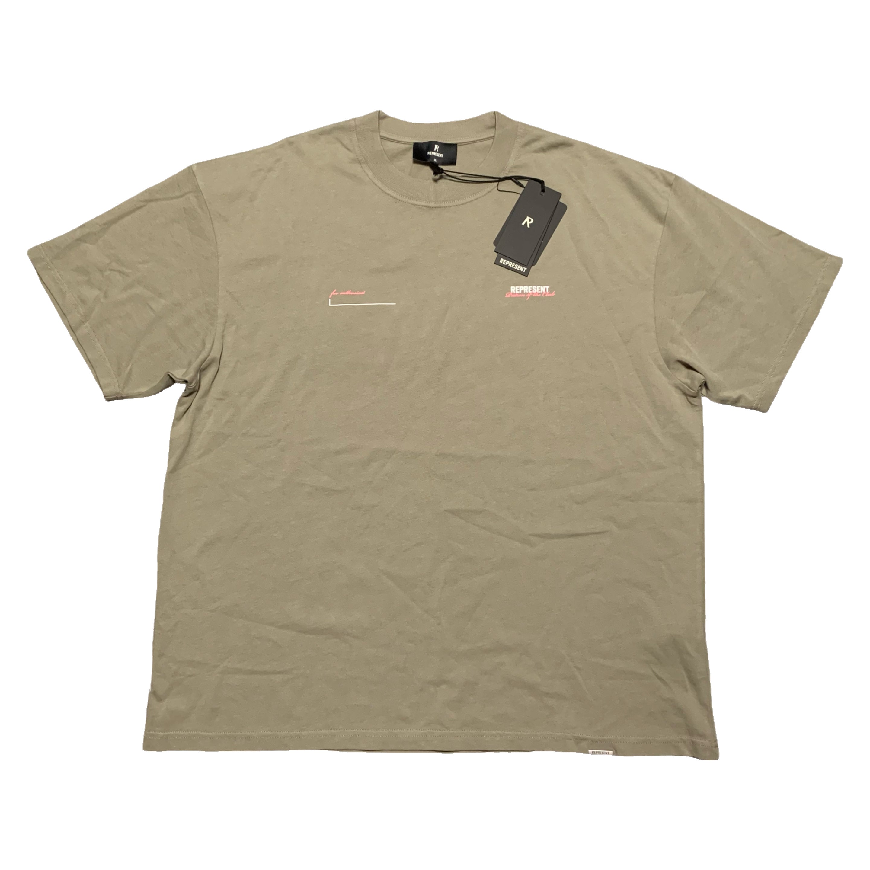 Represent XL Patron Of The Club Khaki Green Tee