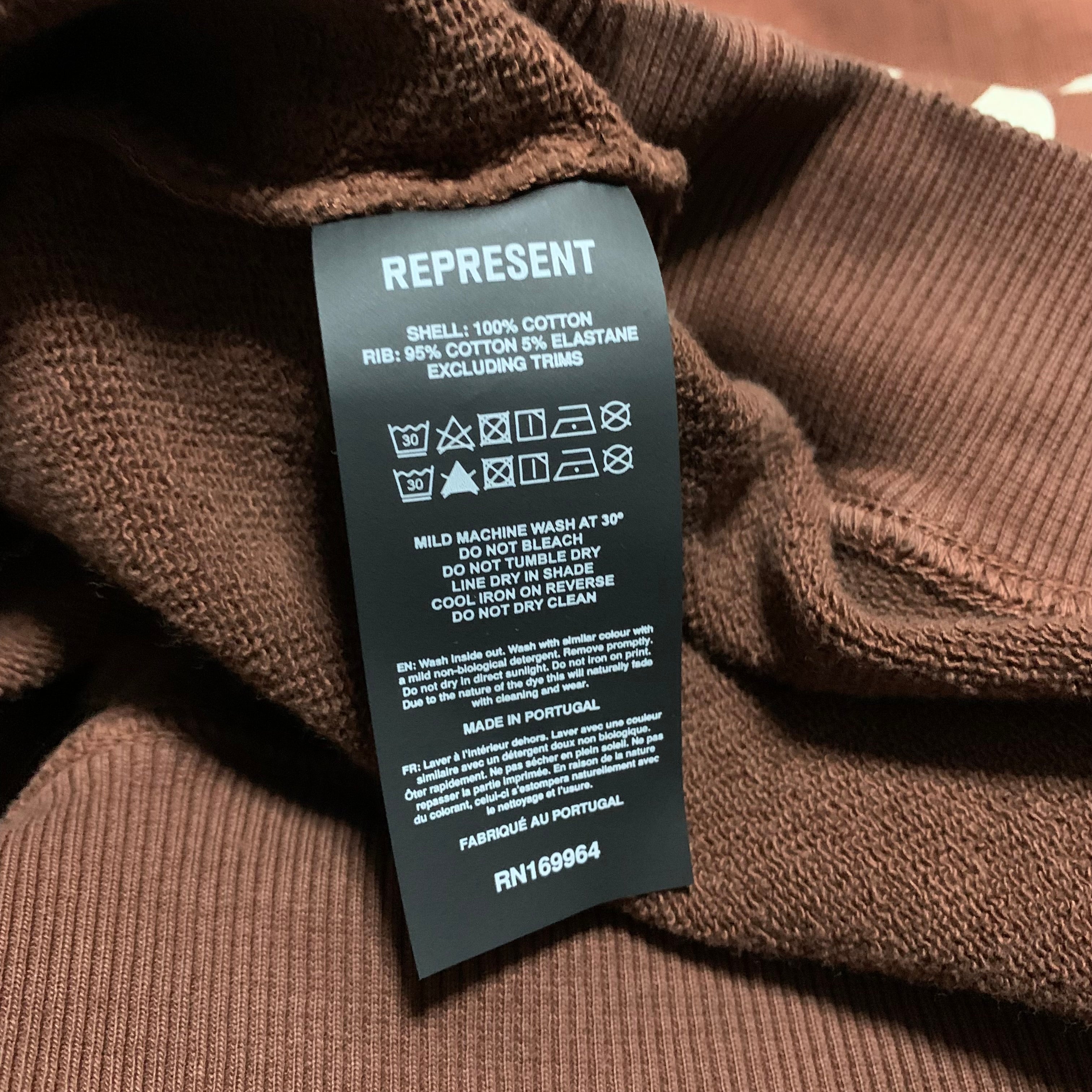 Represent Duke + Dexter XL Rust Luxury Hoodie (RRP £180)