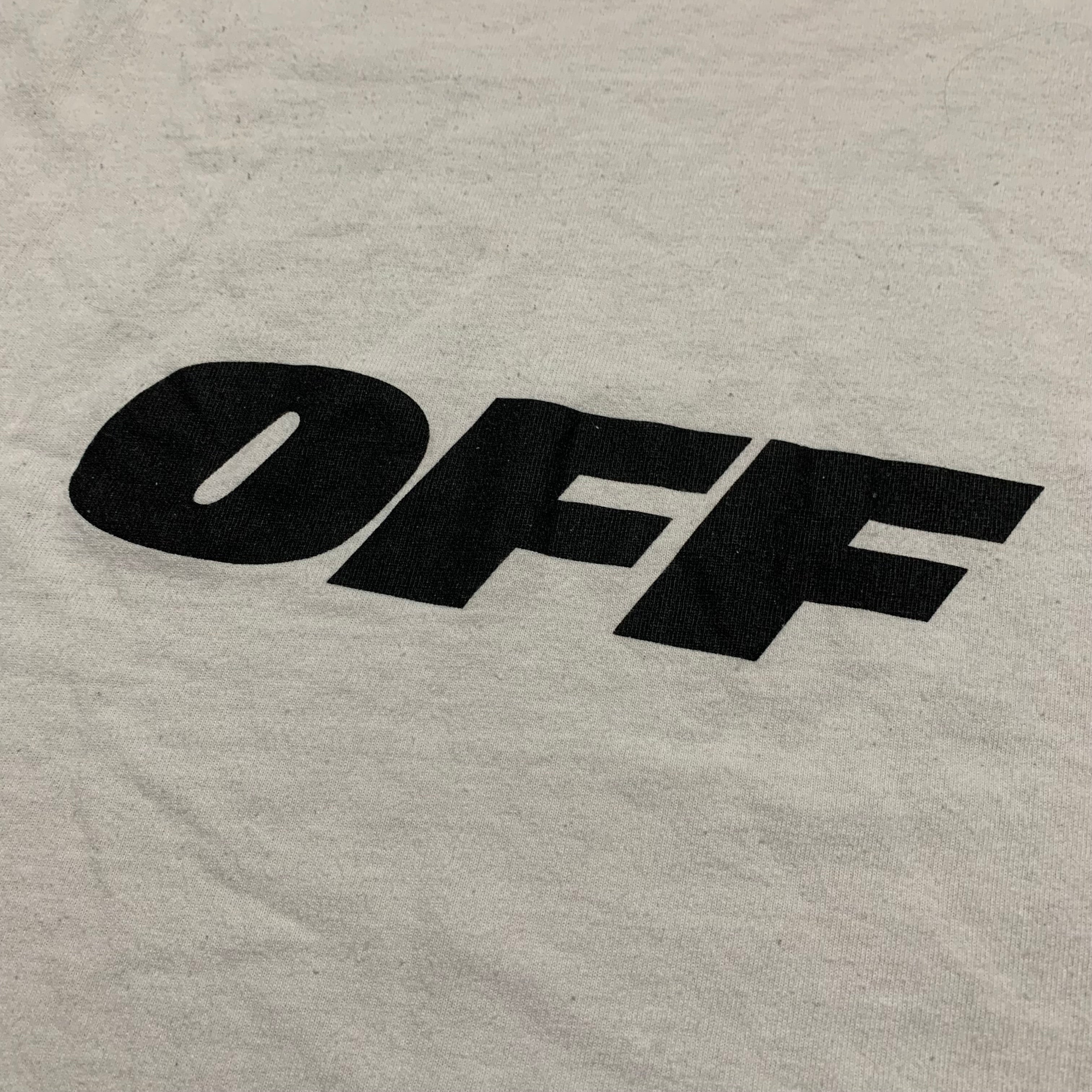 Off White Medium Spell Out White Tee Virgil Abloh