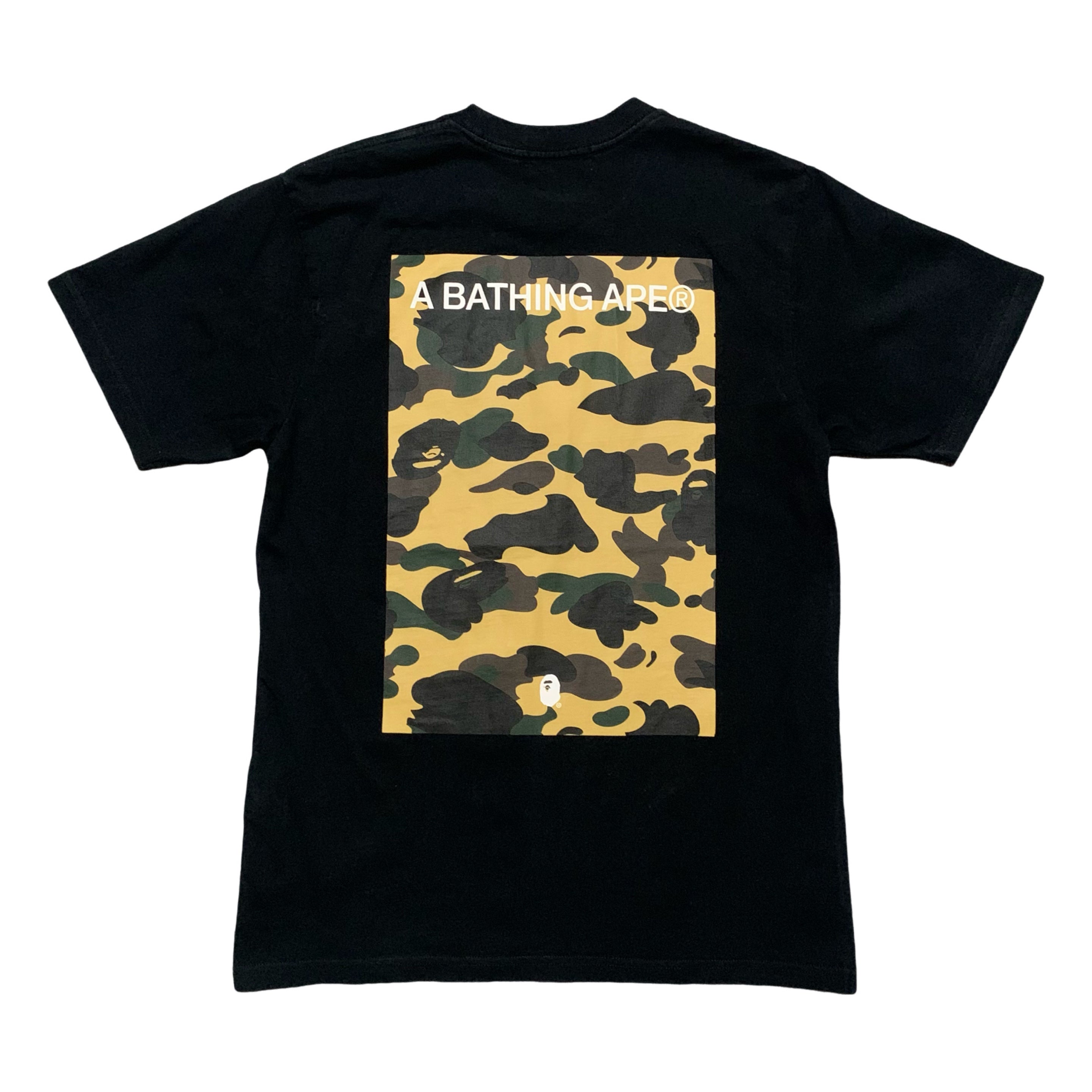 Bape Small 1st Camo Graphic Black Tee A Bathing Ape