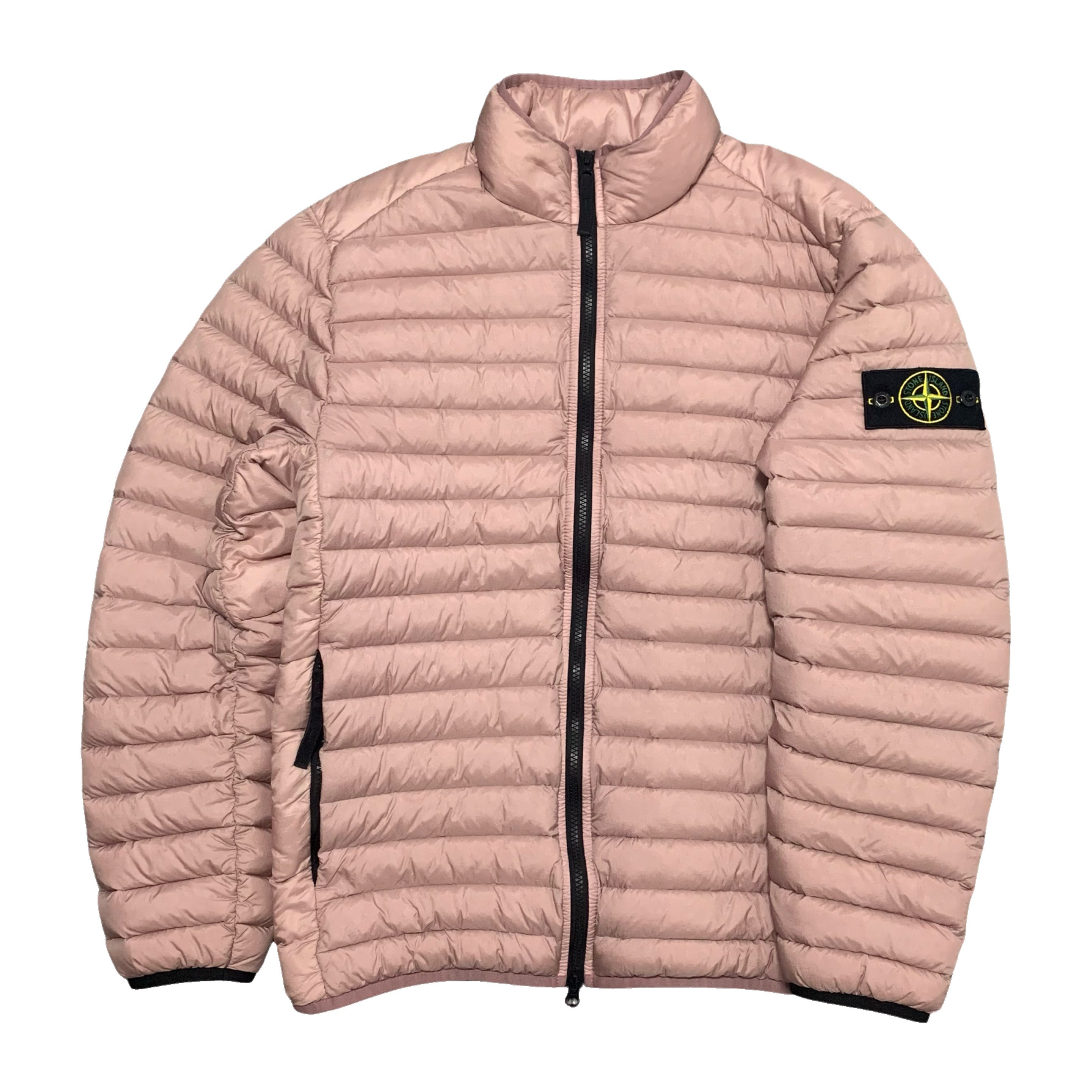 Stone Island Medium Rose Pink Zip Up Padded Jacket 2022 (RRP £645)
