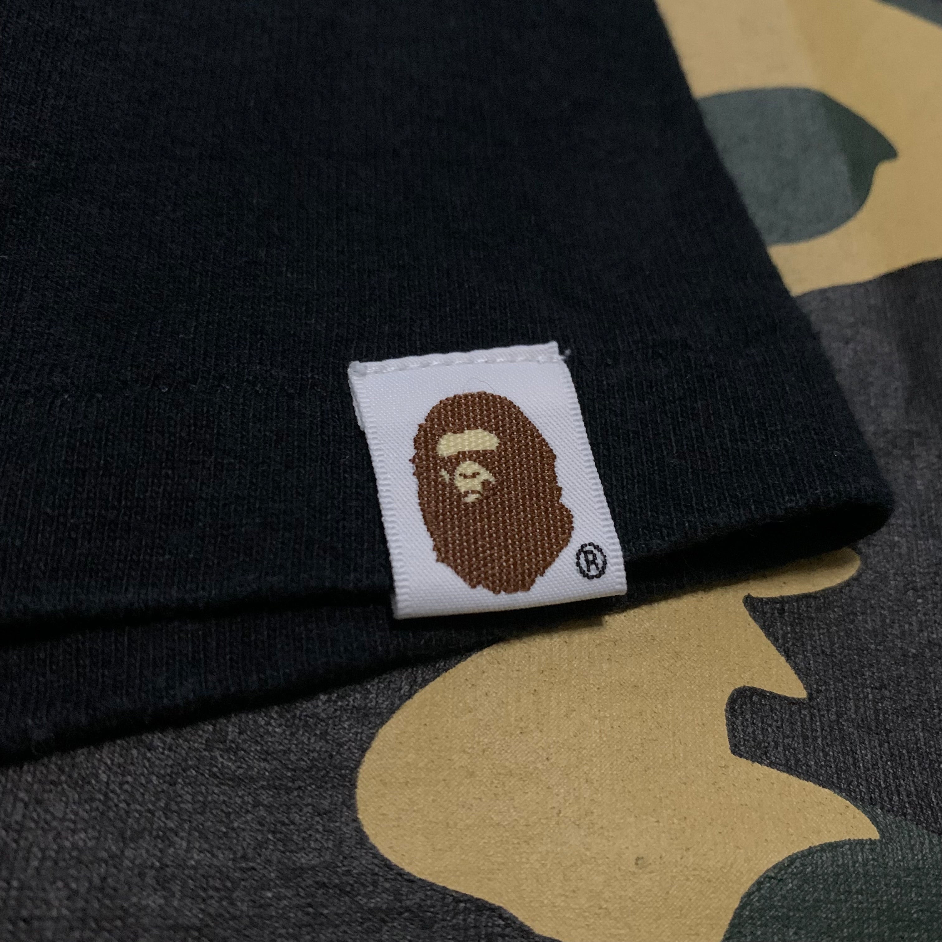 Bape Large Big Ape Head 1st Camo Black Tee A Bathing Ape