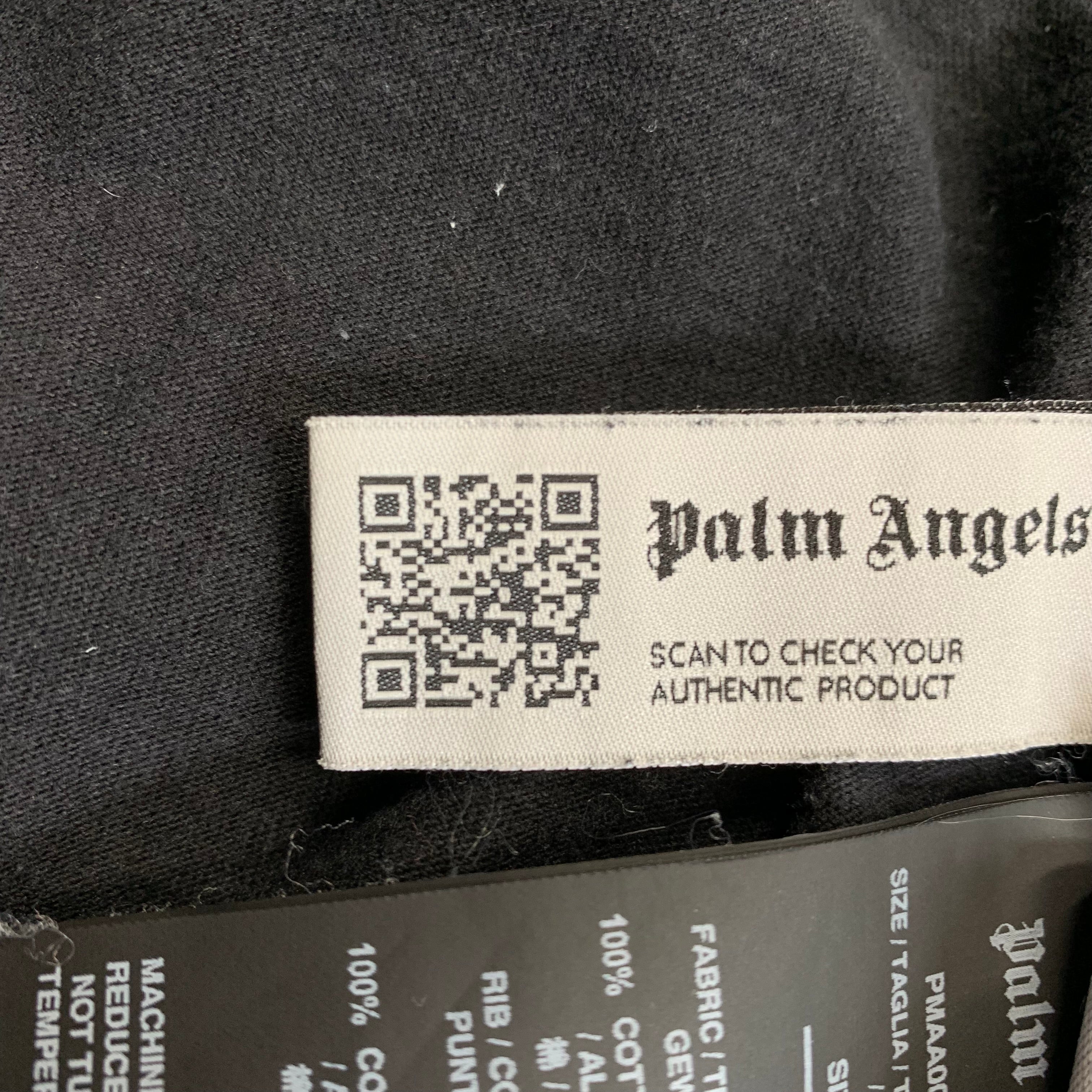 Palm Angels Small Tee Shark Split Black T-Shirt