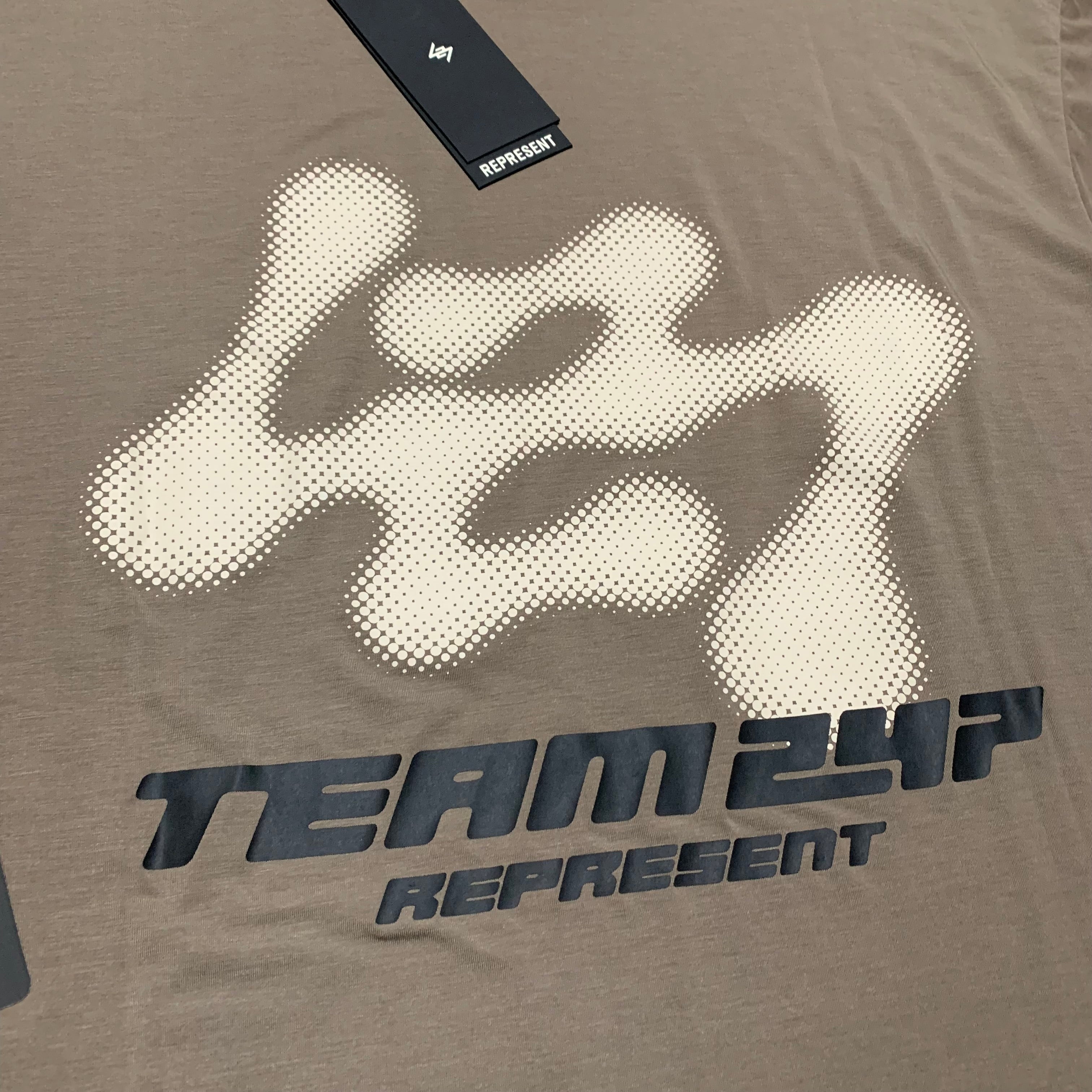 Represent Small 247 Future Terrains Oversized Tee Umber