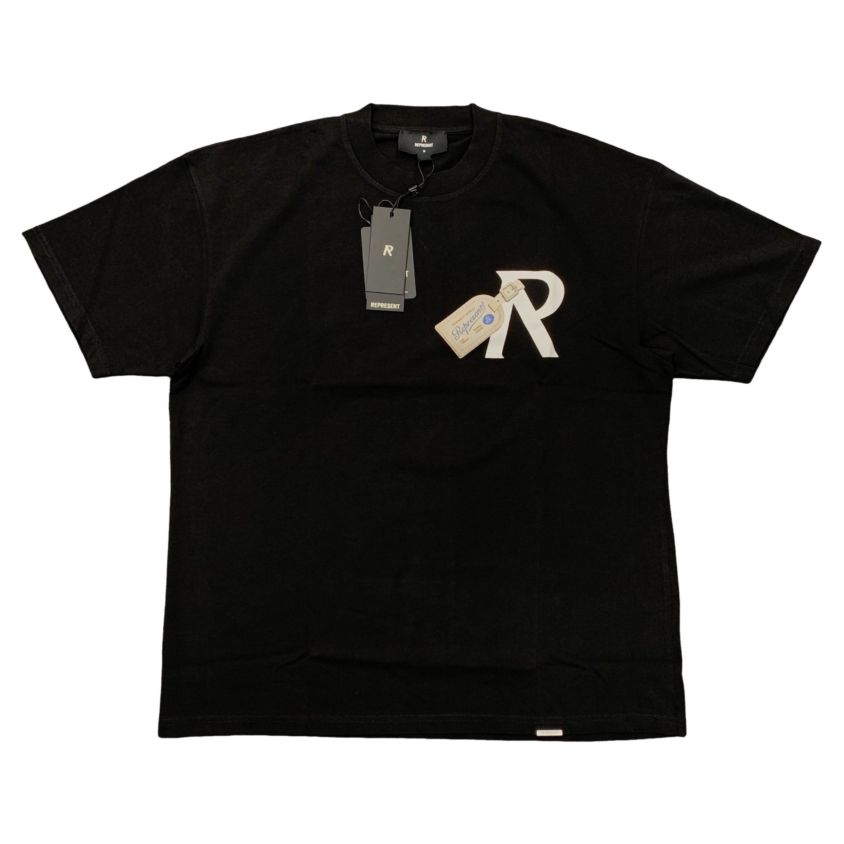 Represent Medium Tee Luggage Tag Jet Black T-Shirt