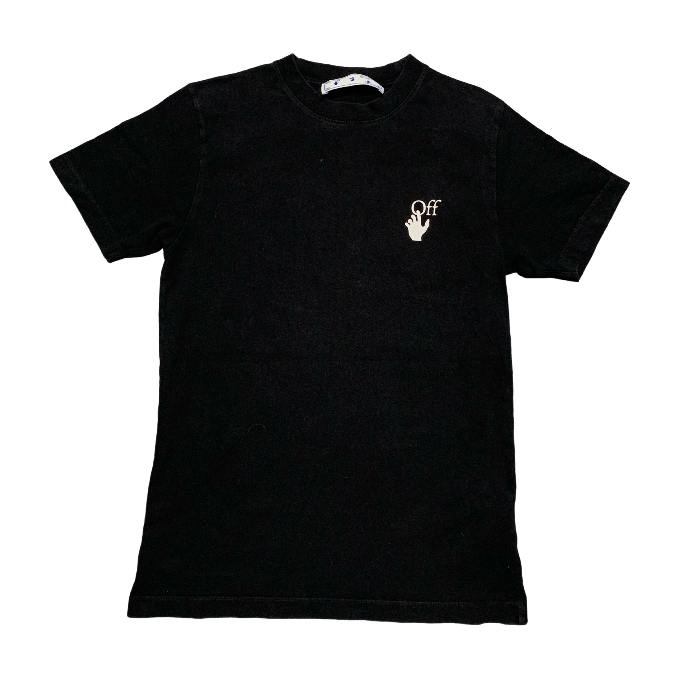 Off White Small Caravaggio Angel Black Tee Virgil Abloh