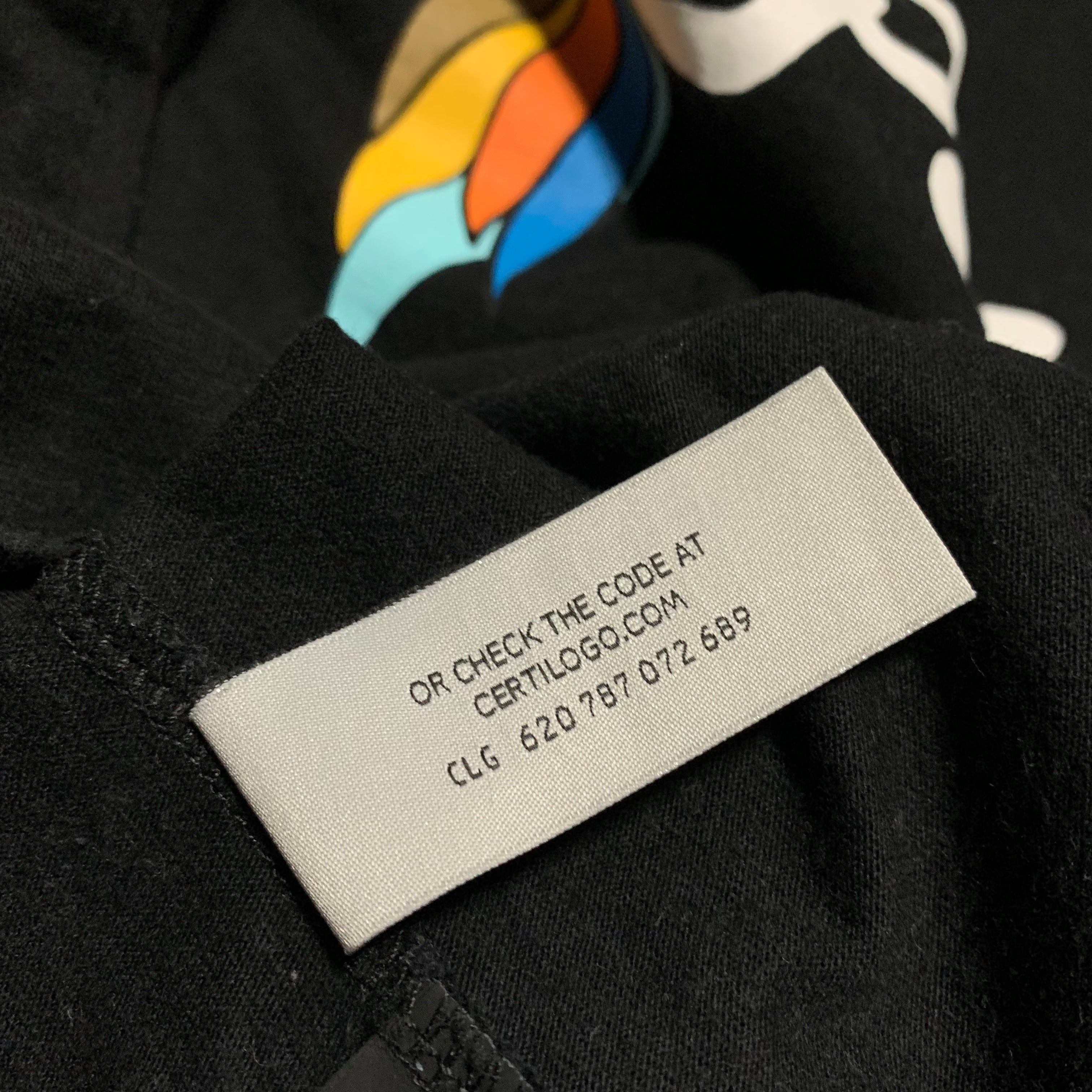 Palm Angels Large Parrot Logo Black Tee