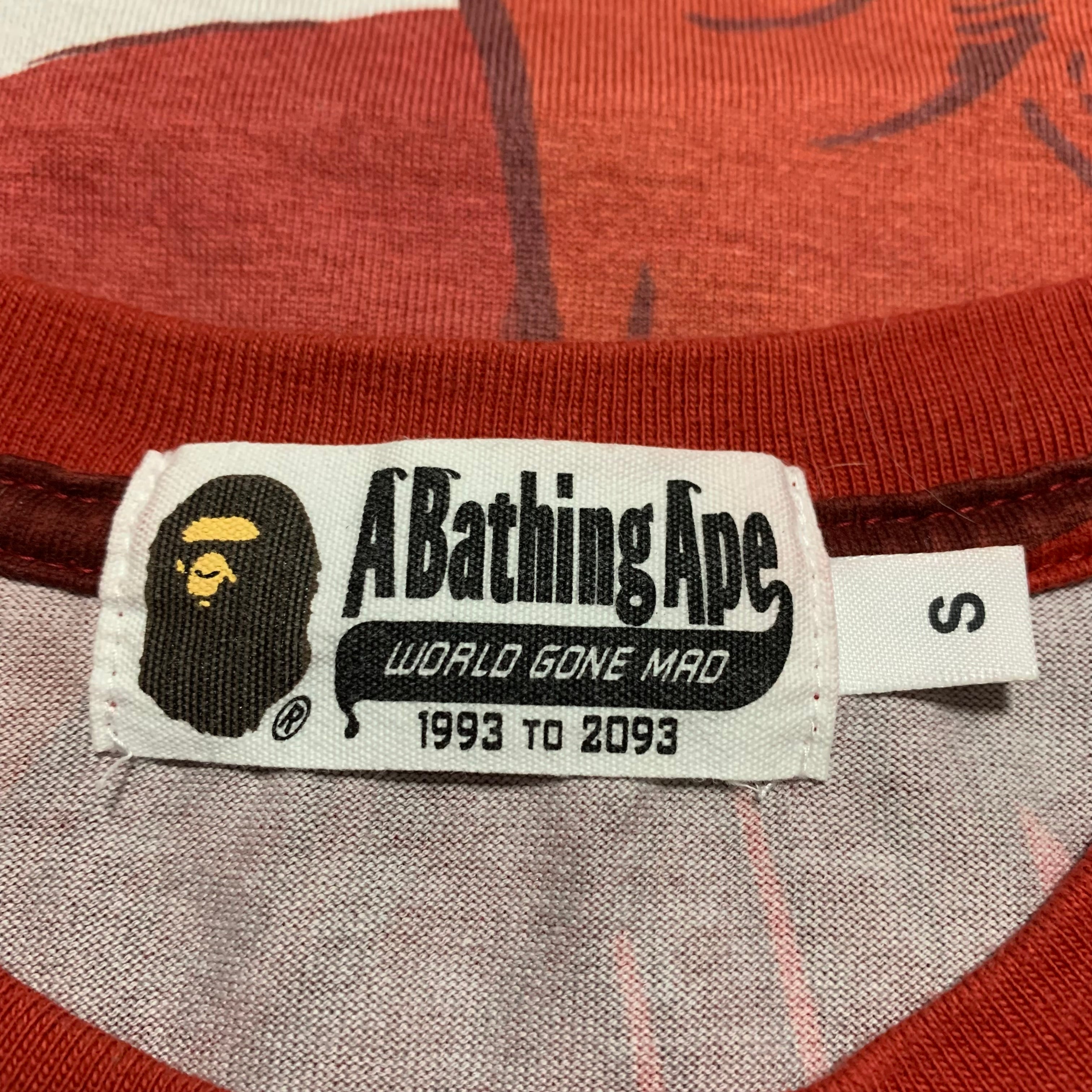 Bape Small Superman Logo Red Camo A Bathing Ape DC