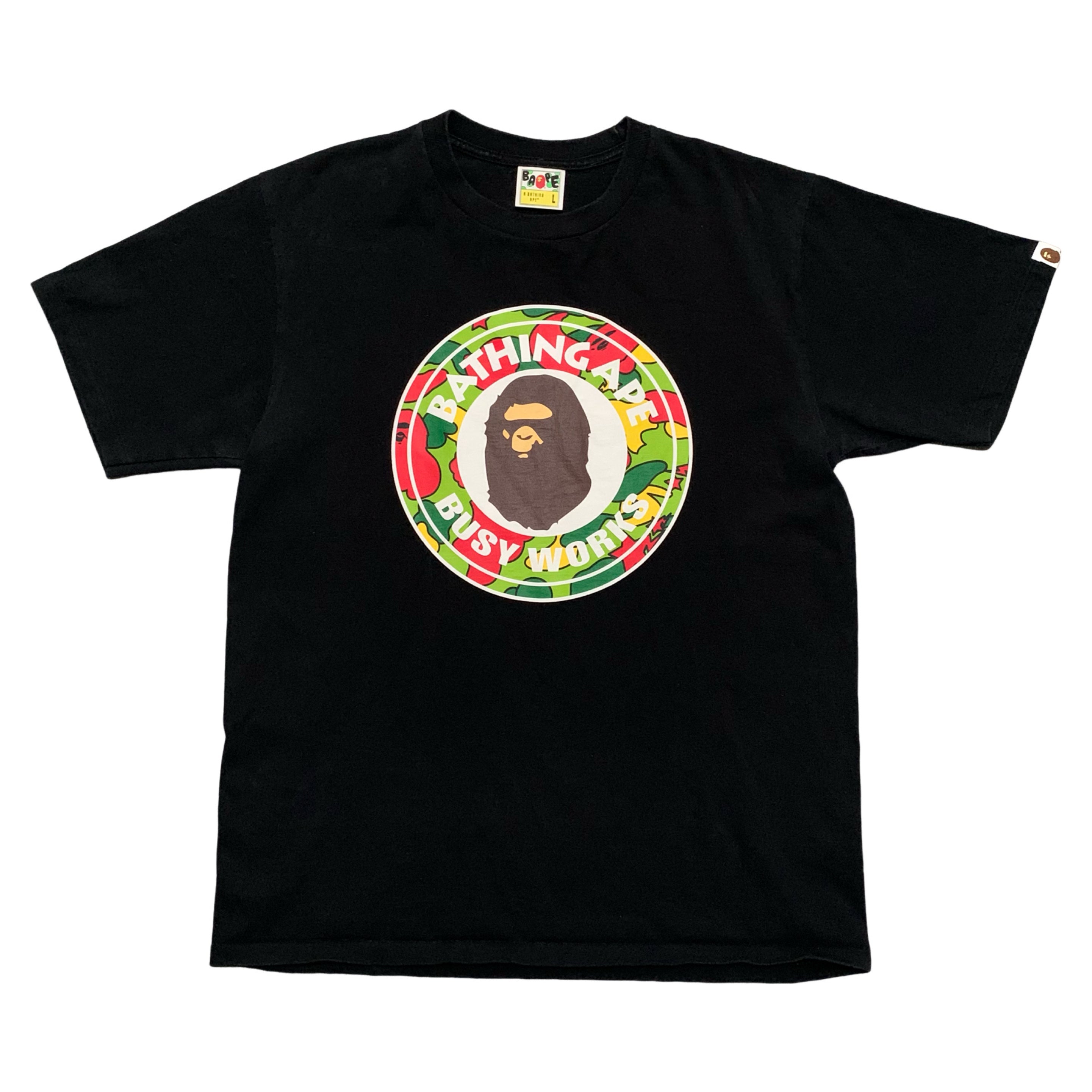 Bape Large Sta Camo Busy Works Black Tee 2021