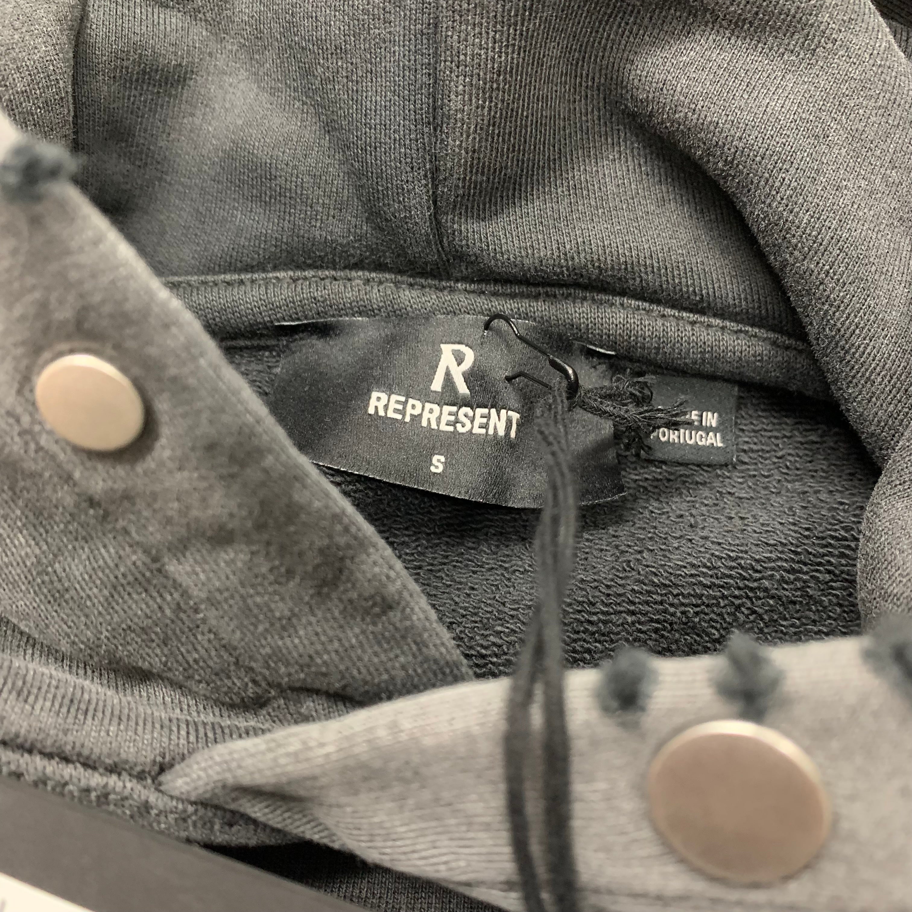 Represent Small Hoodie Metallica Master Of Puppets Vintage Grey Hoodie