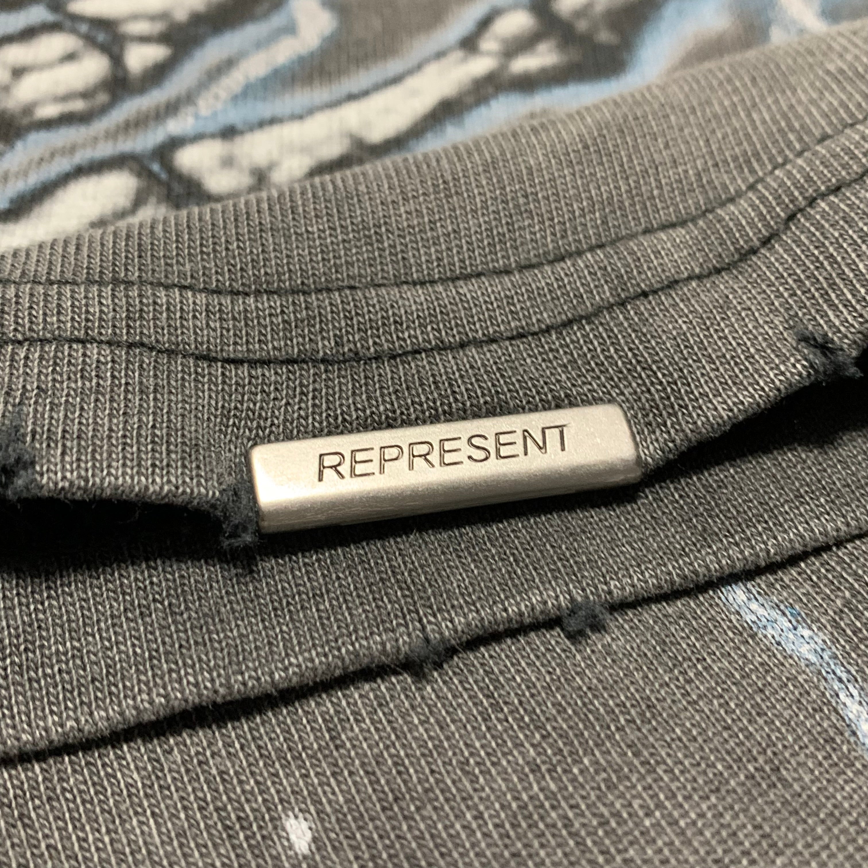 Represent Large Louder Than Hell Vintage Grey Tee