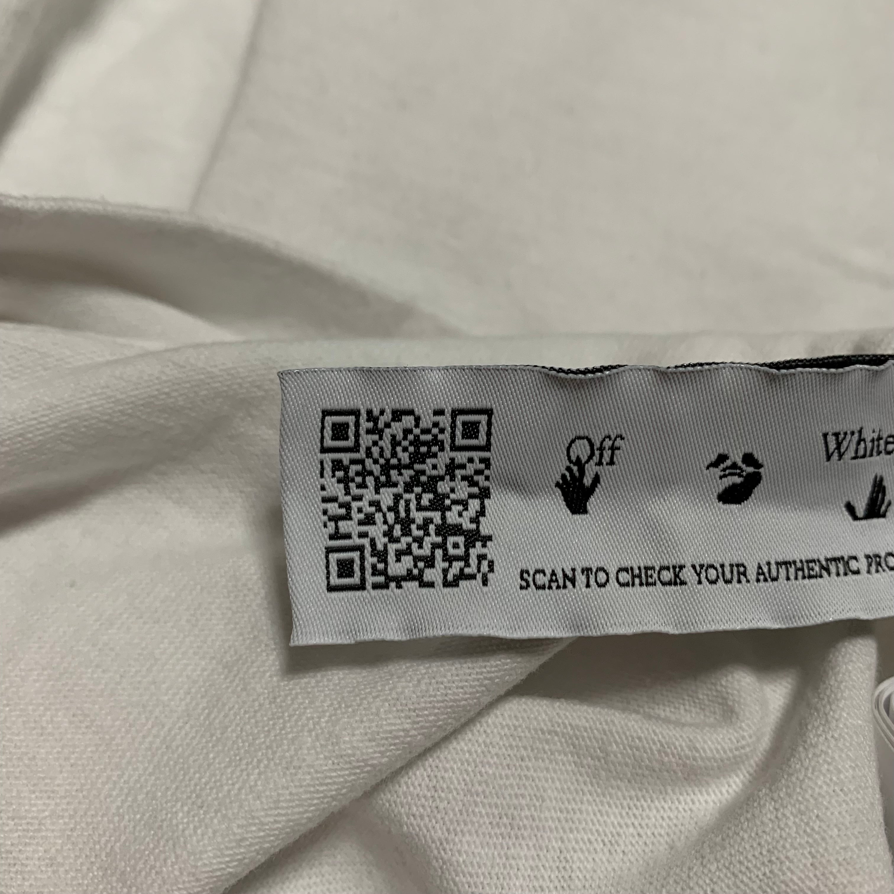 Off White Large Logo Graphic White Tee Virgil Abloh