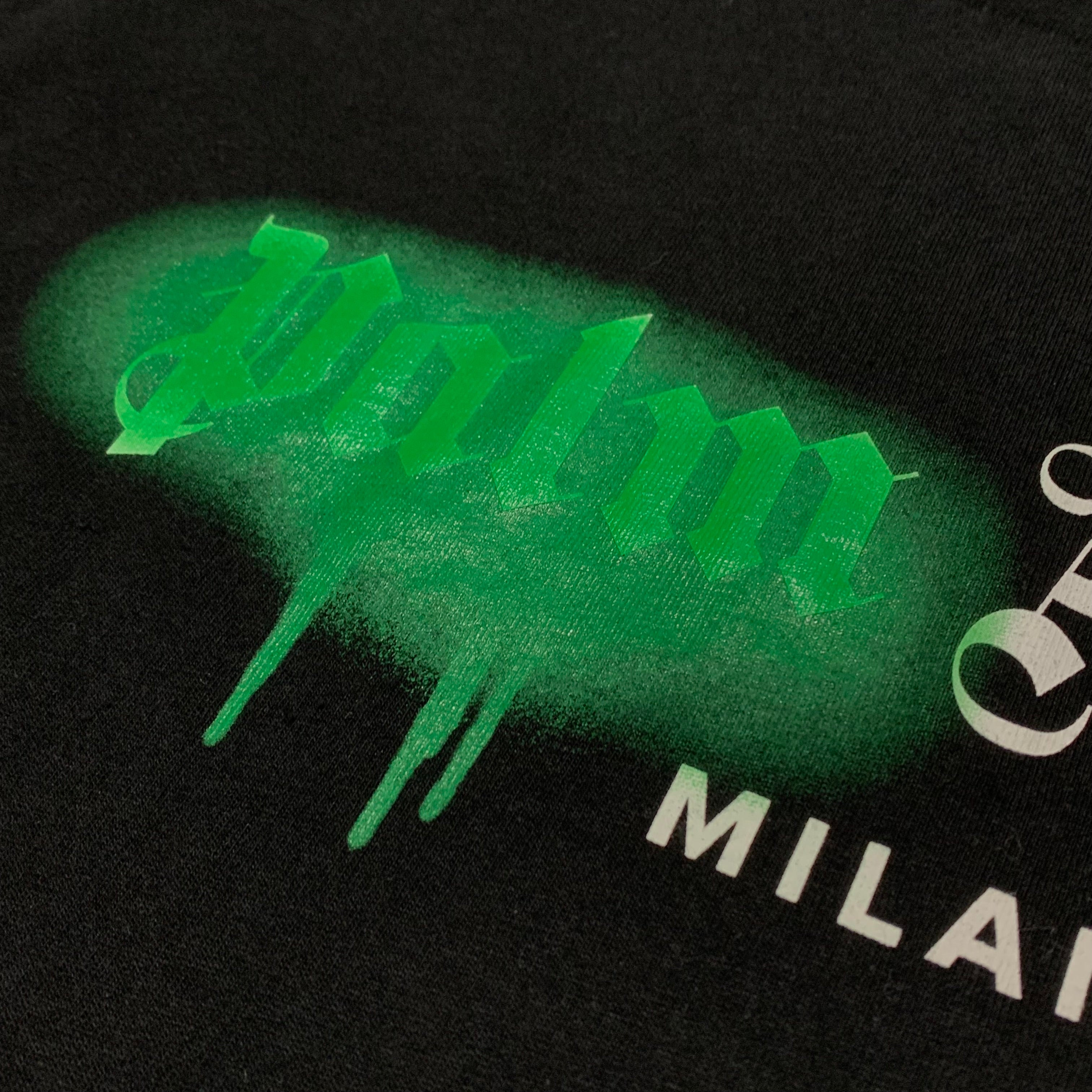 Palm Angels Large Milano Sprayed Black Tee