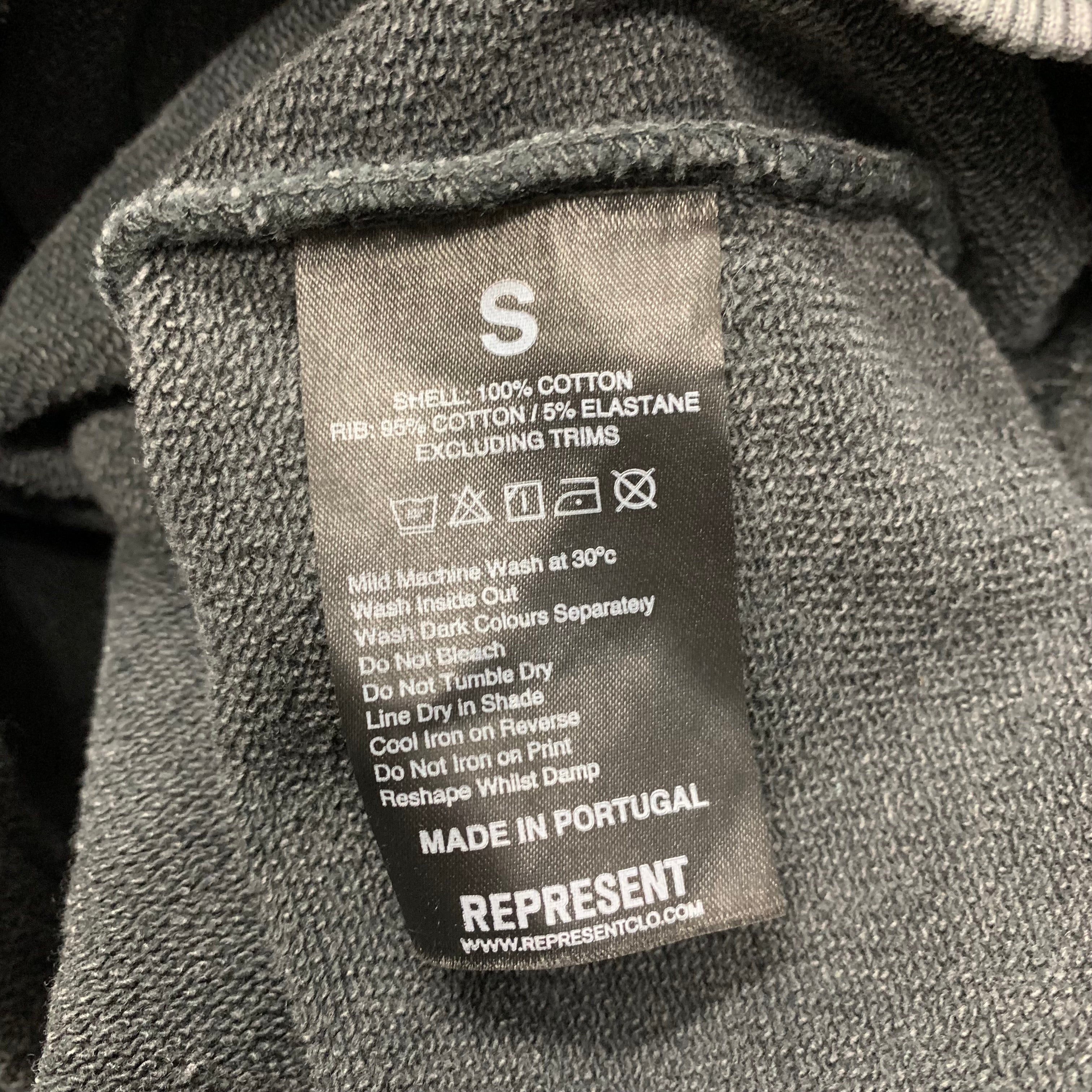 Represent Small Hoodie Liam Gallagher Vintage Black Hoodie