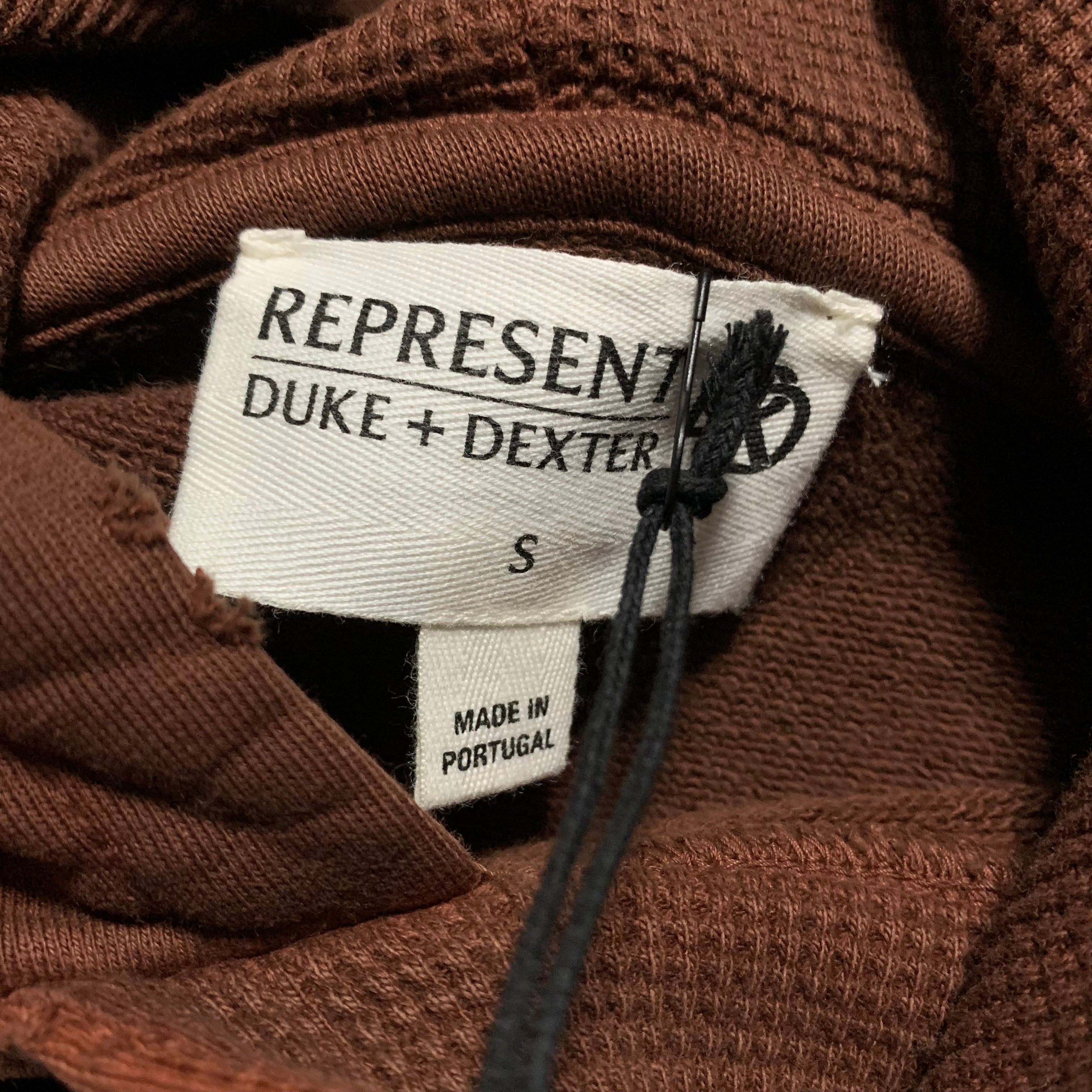 Represent Small Duke + Dexter Rust British Luxury Hoodie (RRP £180)