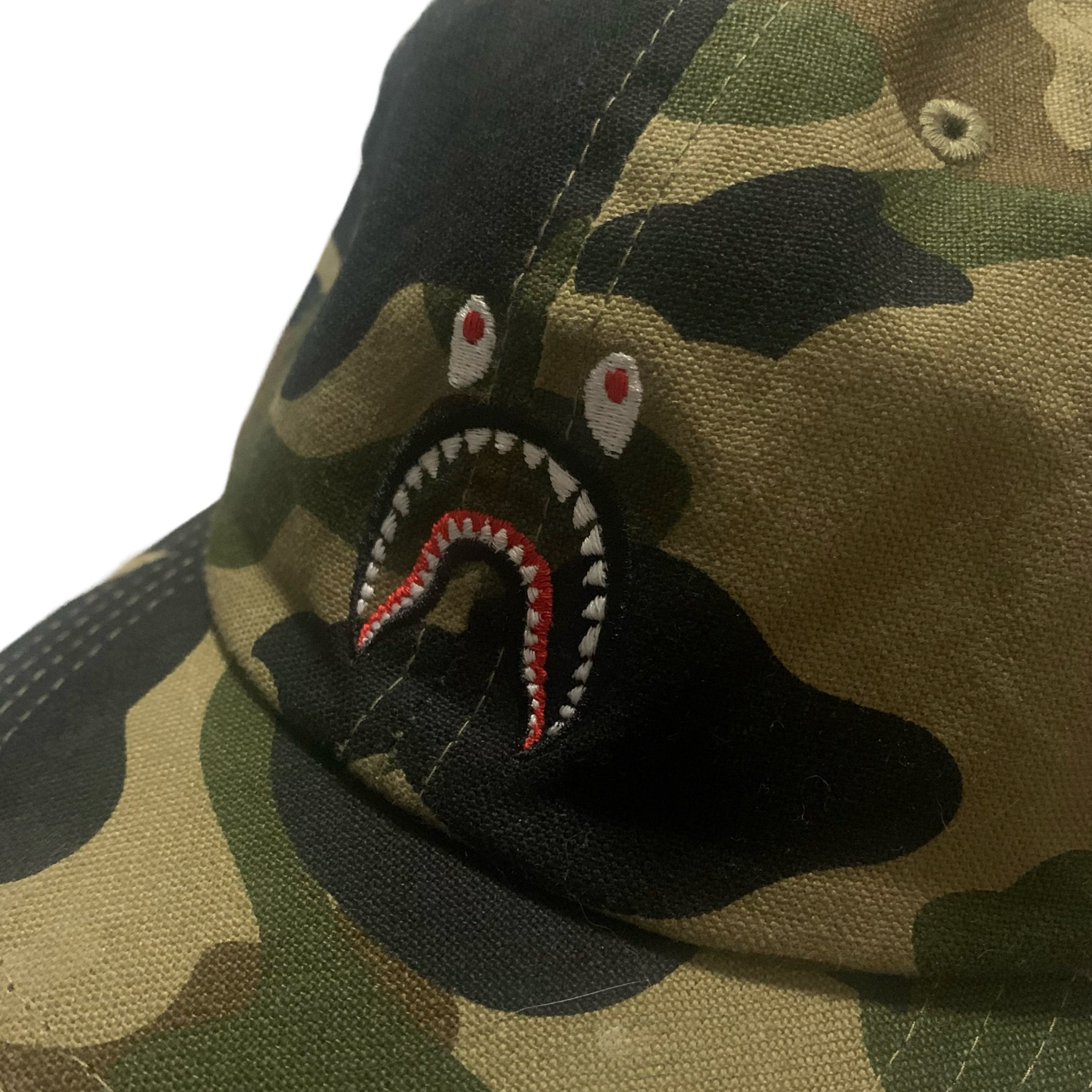 Bape Cap Shark Green Camo Cap Hat