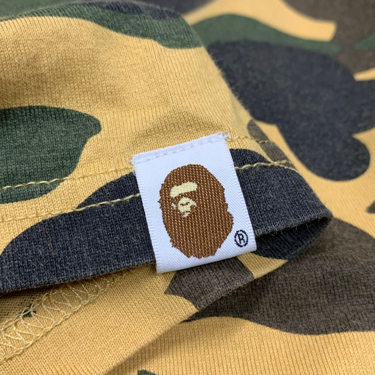 Bape 2XL Tee Shark Yellow 1st Camo A Bathing Ape XXL