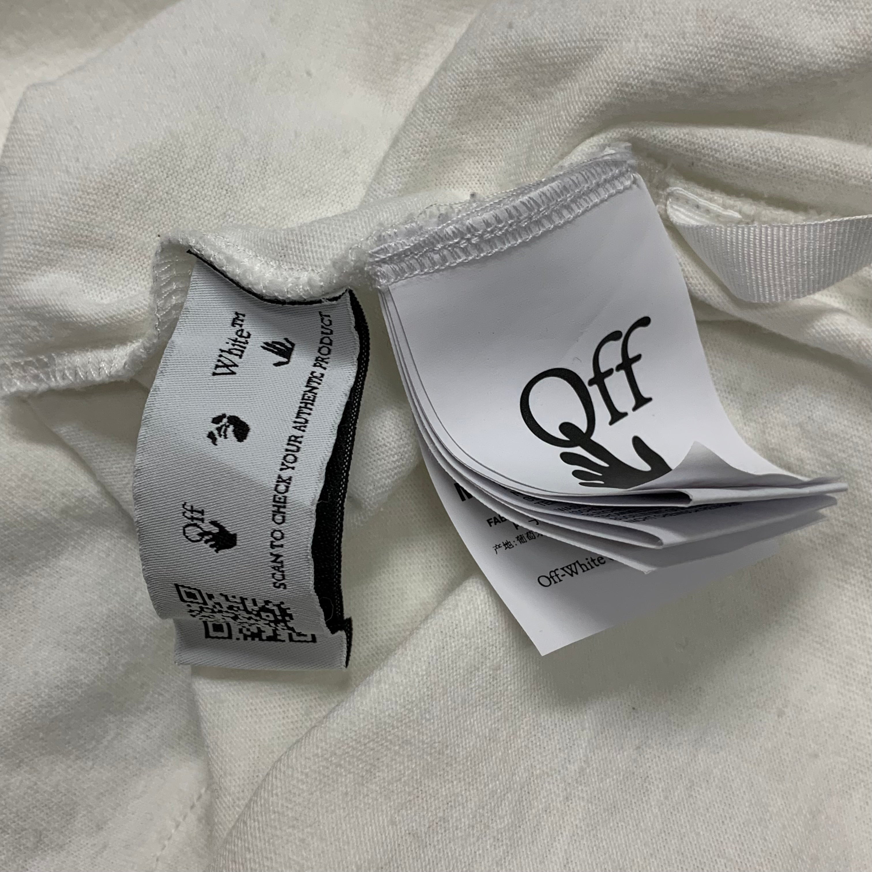Off White Large Tee Caravaggio Graphic White T-Shirt Virgil Abloh