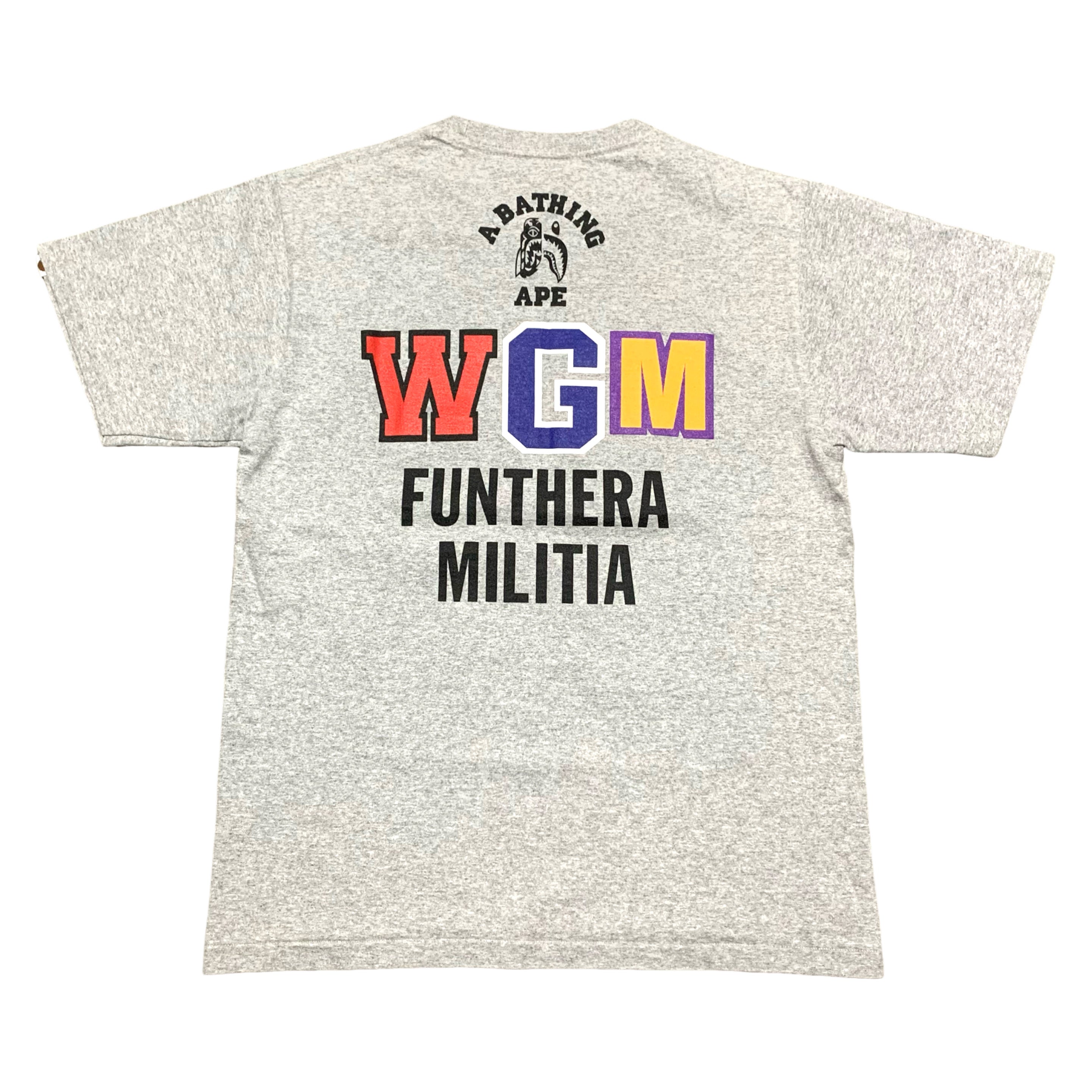 Bape Medium Tiger Shark Grey Tee A Bathing Ape