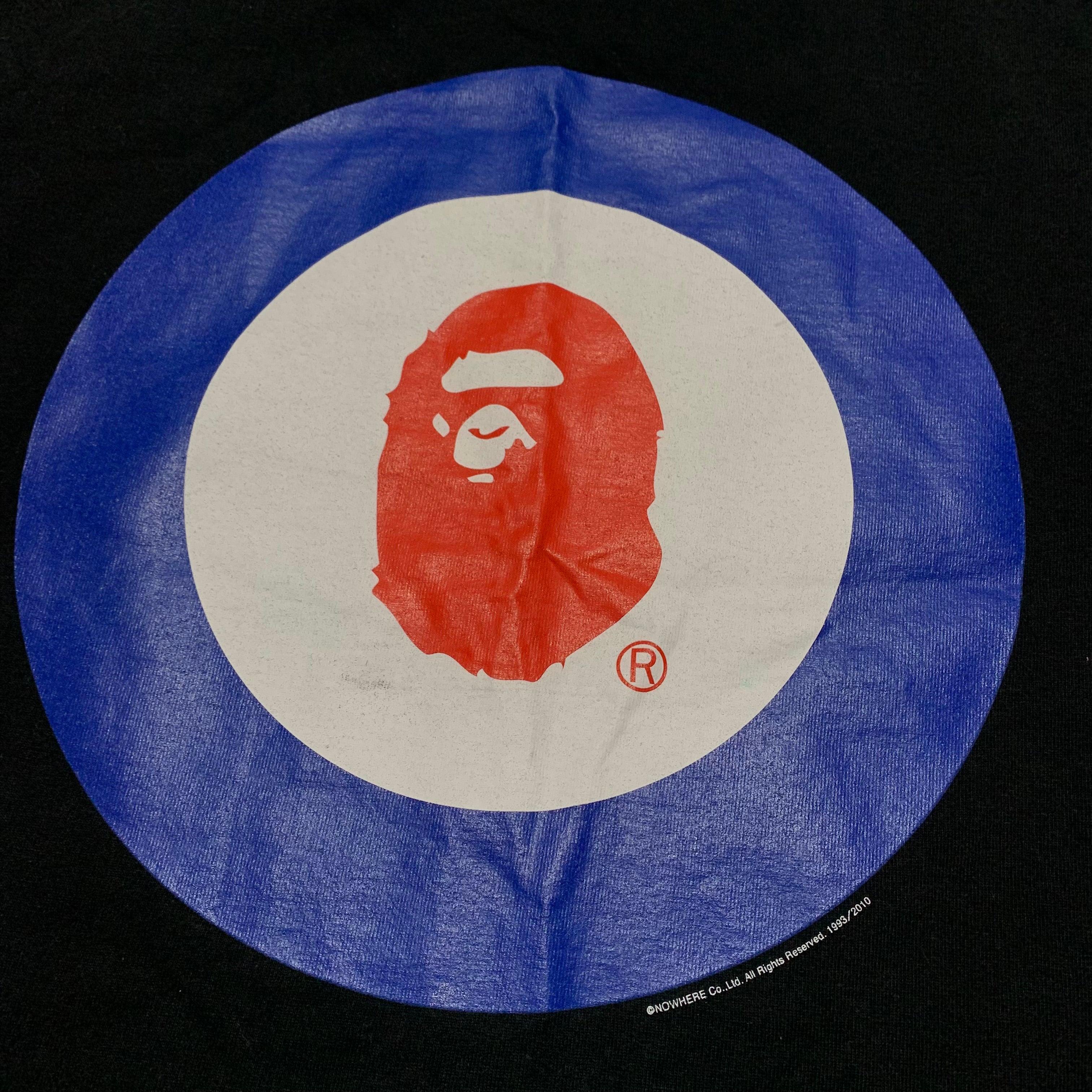 Bape Medium Target Graphic Black Tee A Bathing Ape 2010