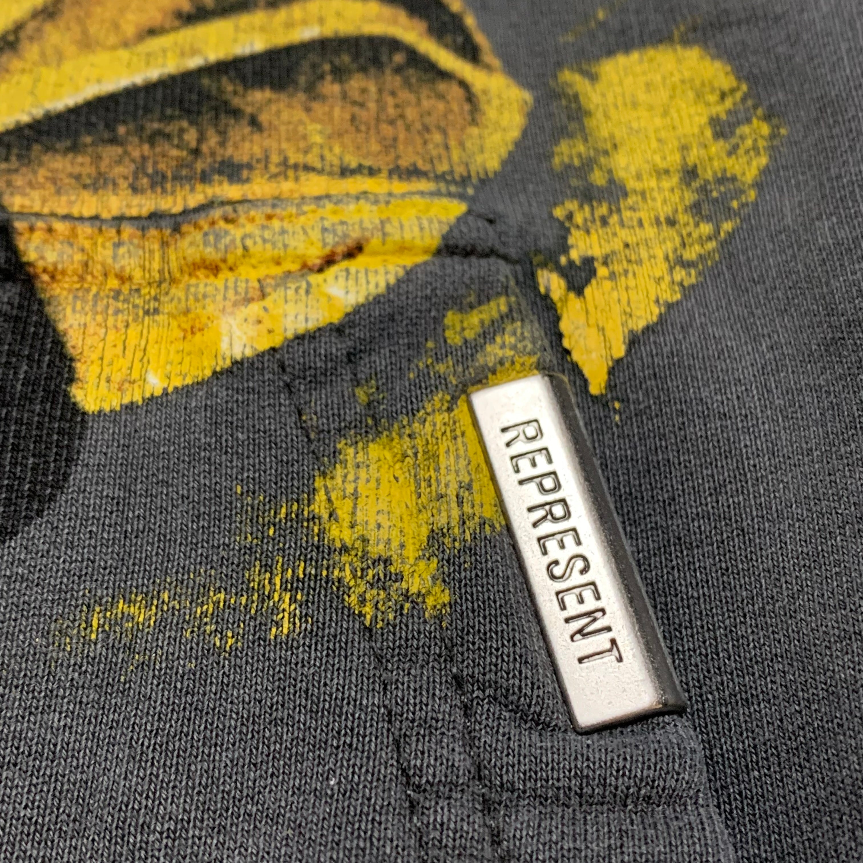 Represent XS Every Rose Vintage Grey Hoodie