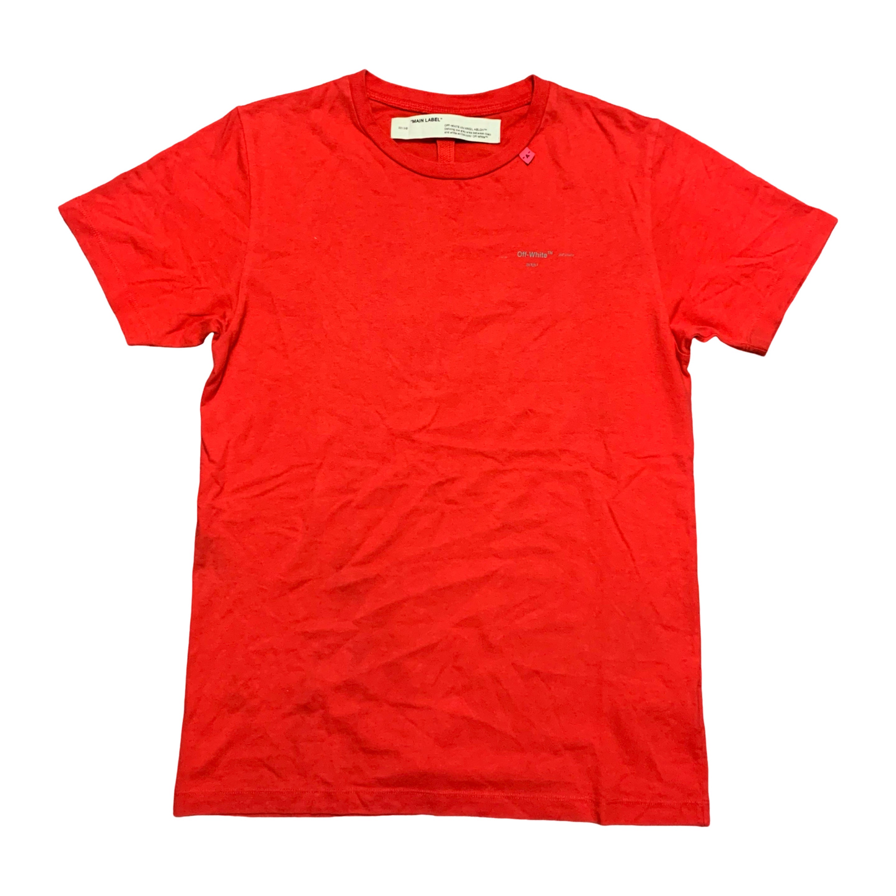 Off White Small Arrows Red Tee Virgil Abloh