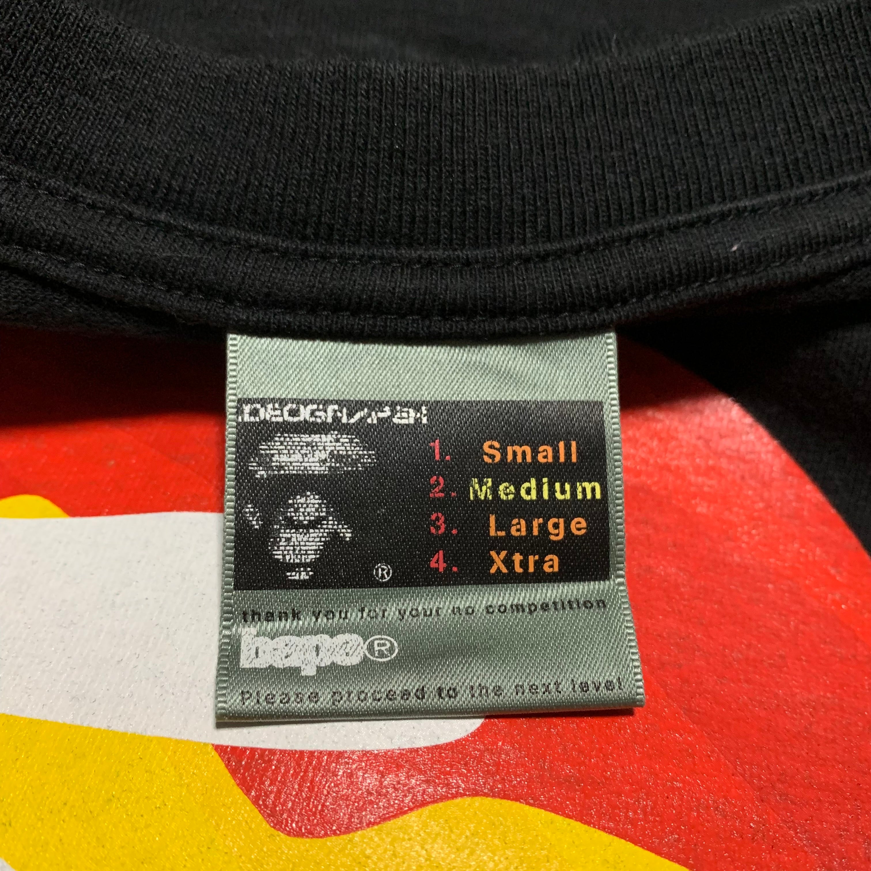 Bape Medium Spain Spanish Flag Graphic Black Tee A Bathing Ape Vintage