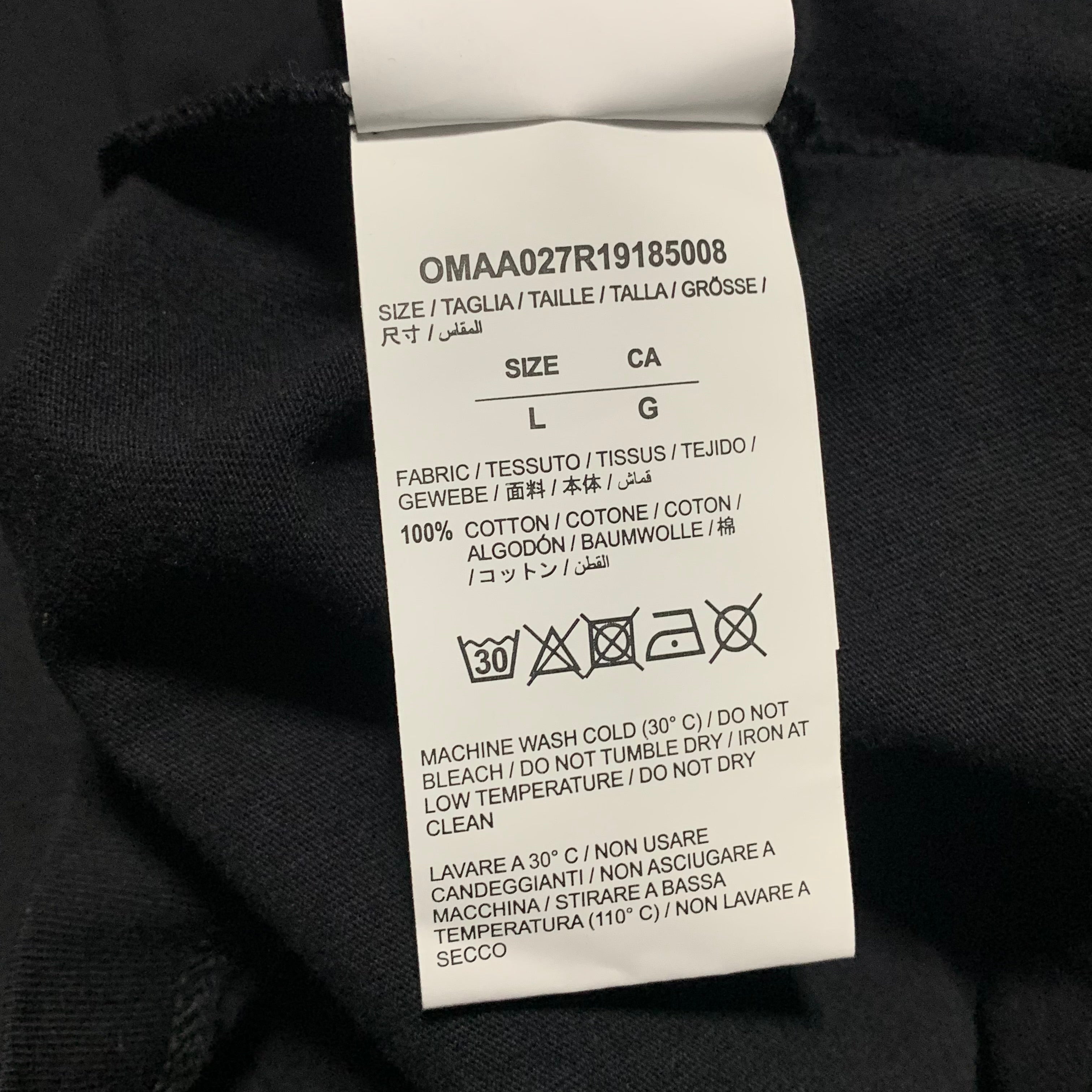 Off White Large Dondi Art Graphic Black Tee Virgil Abloh