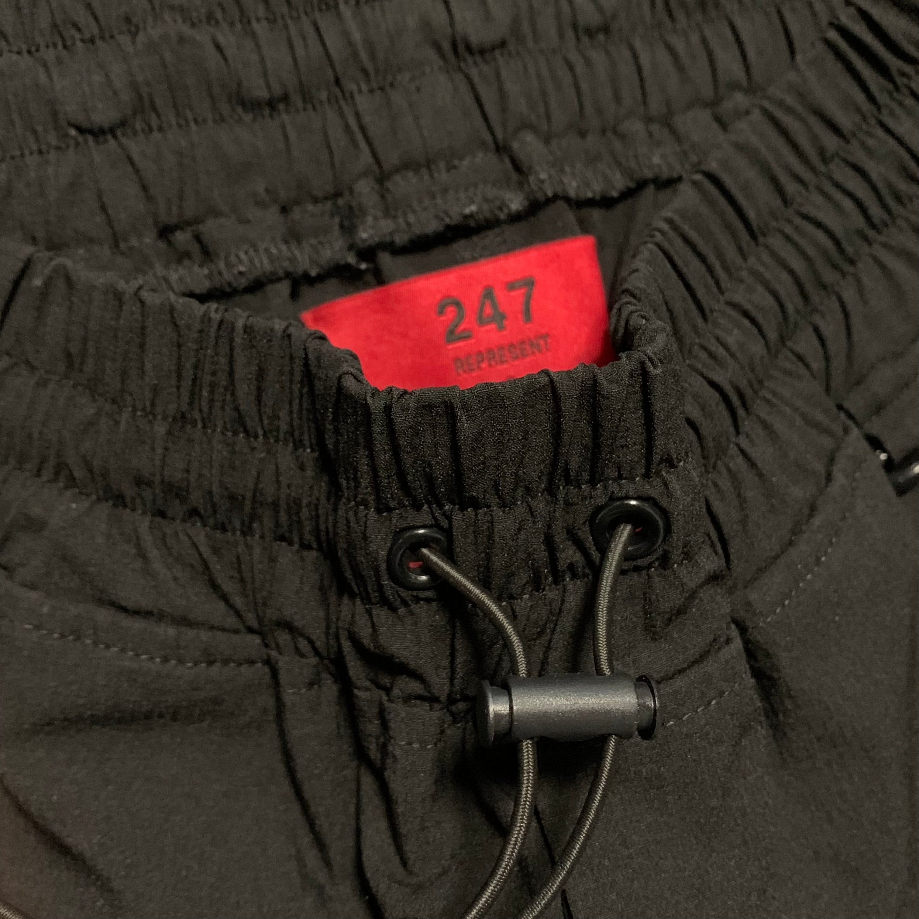 Represent Small Black 247 Track Pant Bottoms