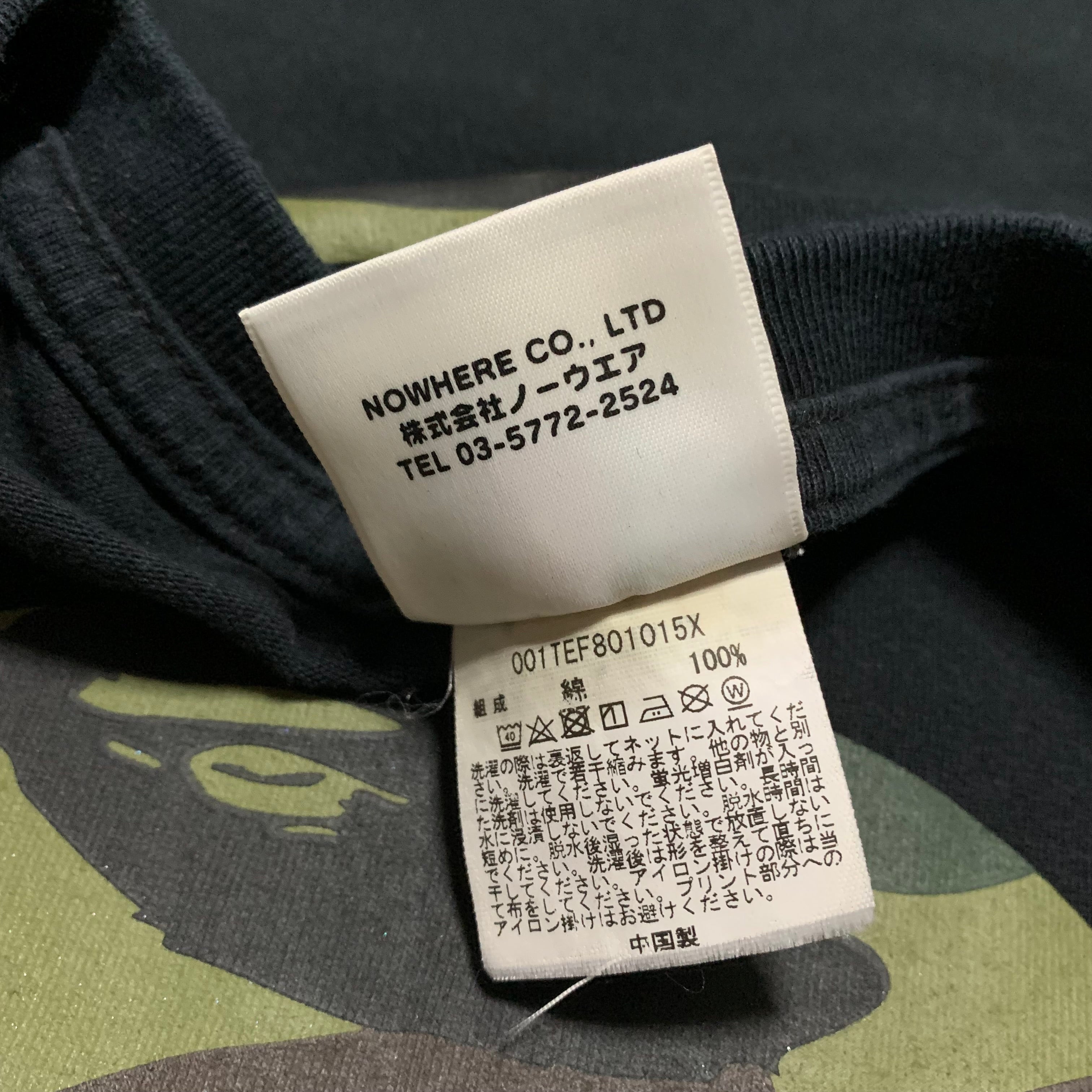 Bape Large Big Ape Head 1st Camo Black Tee A Bathing Ape