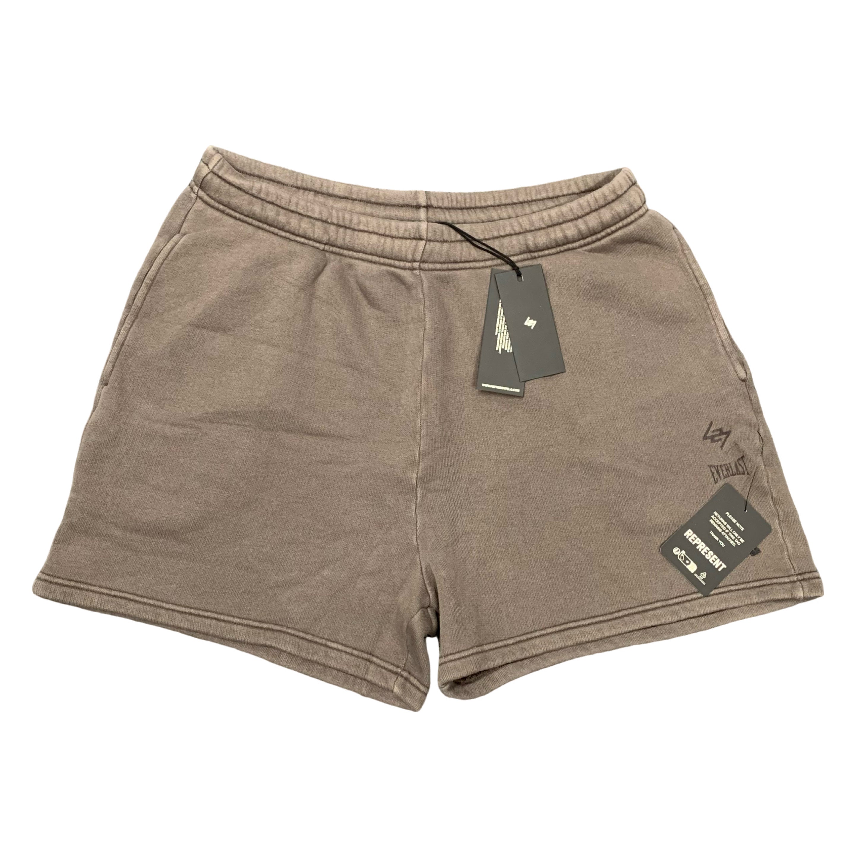 Represent XL Shorts 247 Everlasting Training Camp Washed Brown Jersey Shorts