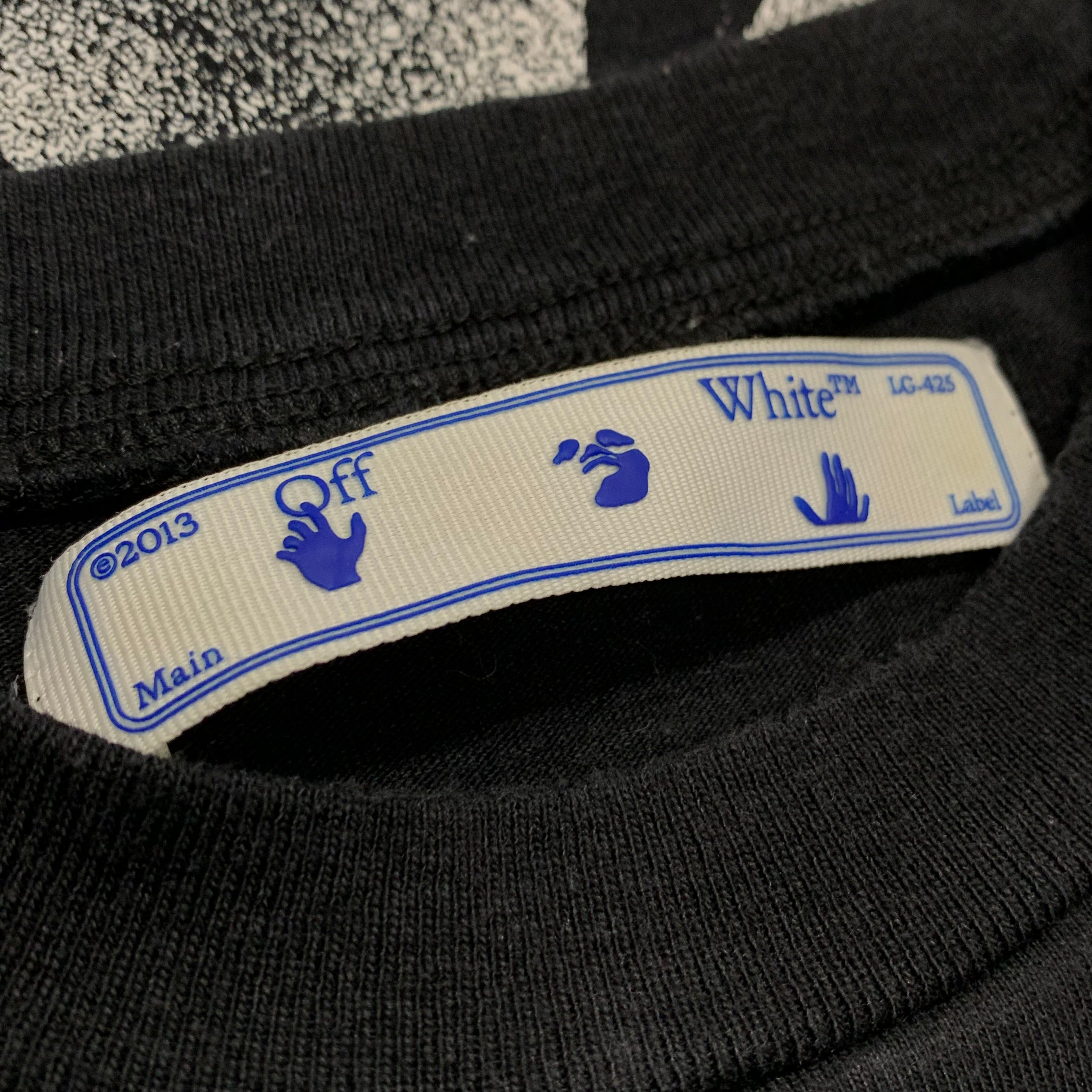 Off White XS Tee Stencil Arrows Black T-Shirt Virgil Abloh