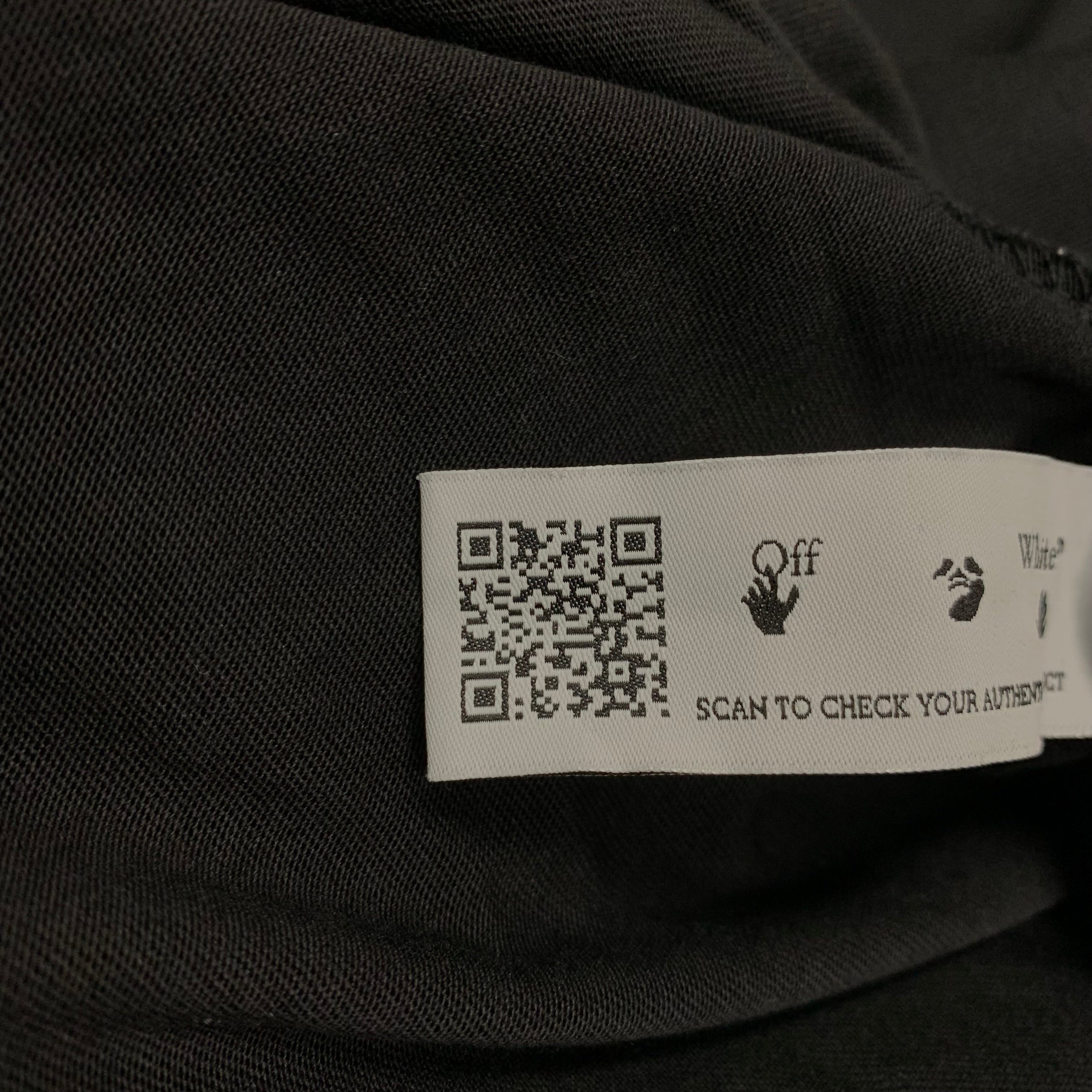 Off White Medium Tee Brick Arrows Black T-Shirt Virgil Abloh
