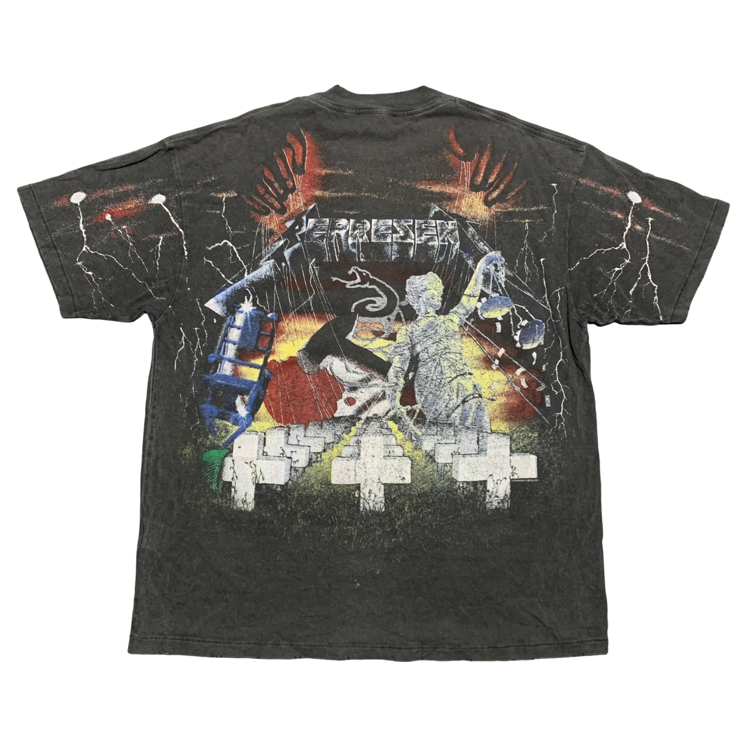 Represent Large Metallica Master Of Puppets Vintage Grey Tee