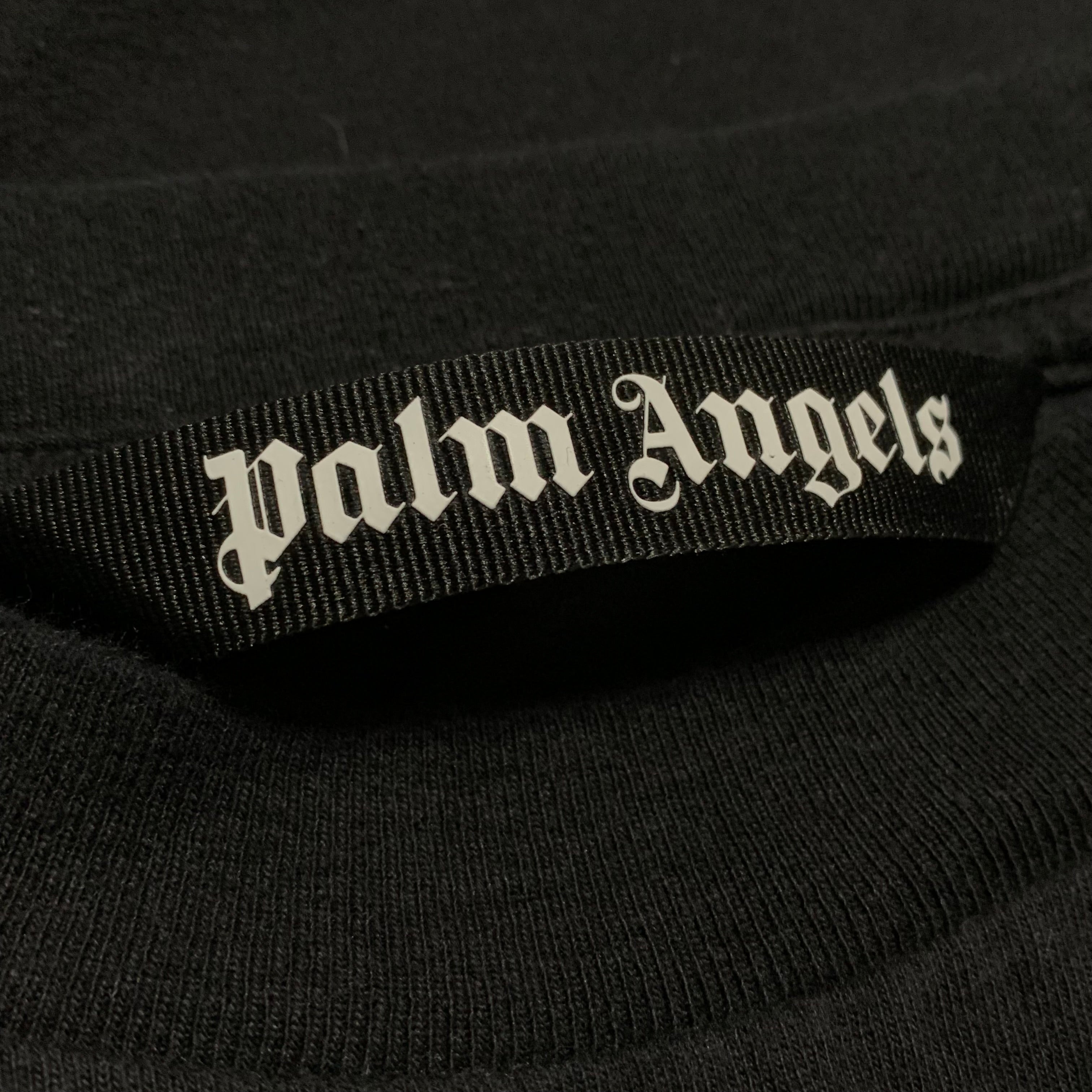 Palm Angels Small Milano Graphic Sprayed Black Tee