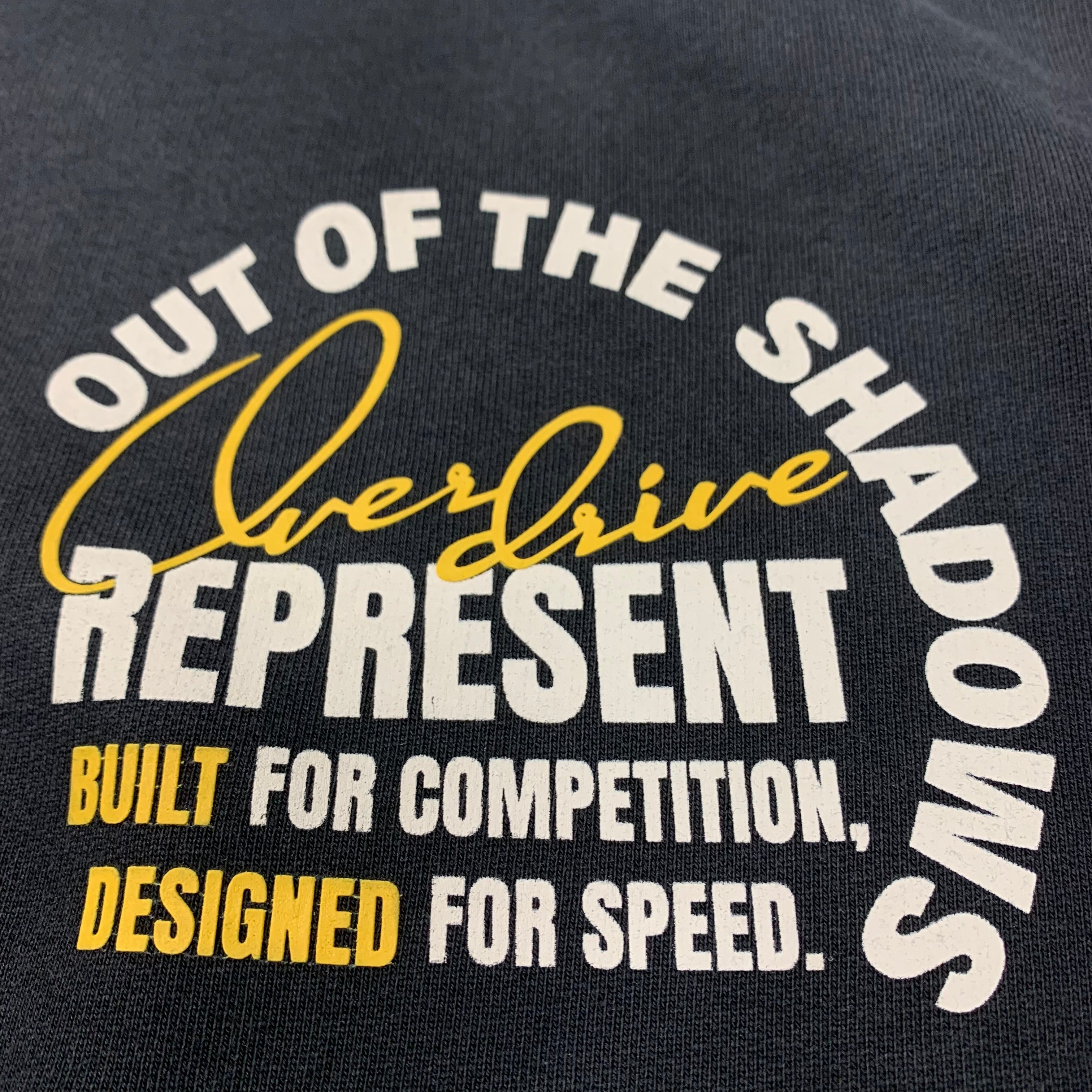 Represent XXS Sweater Out Of The Shadows Stained Black Oversized Sweatshirt Crewneck