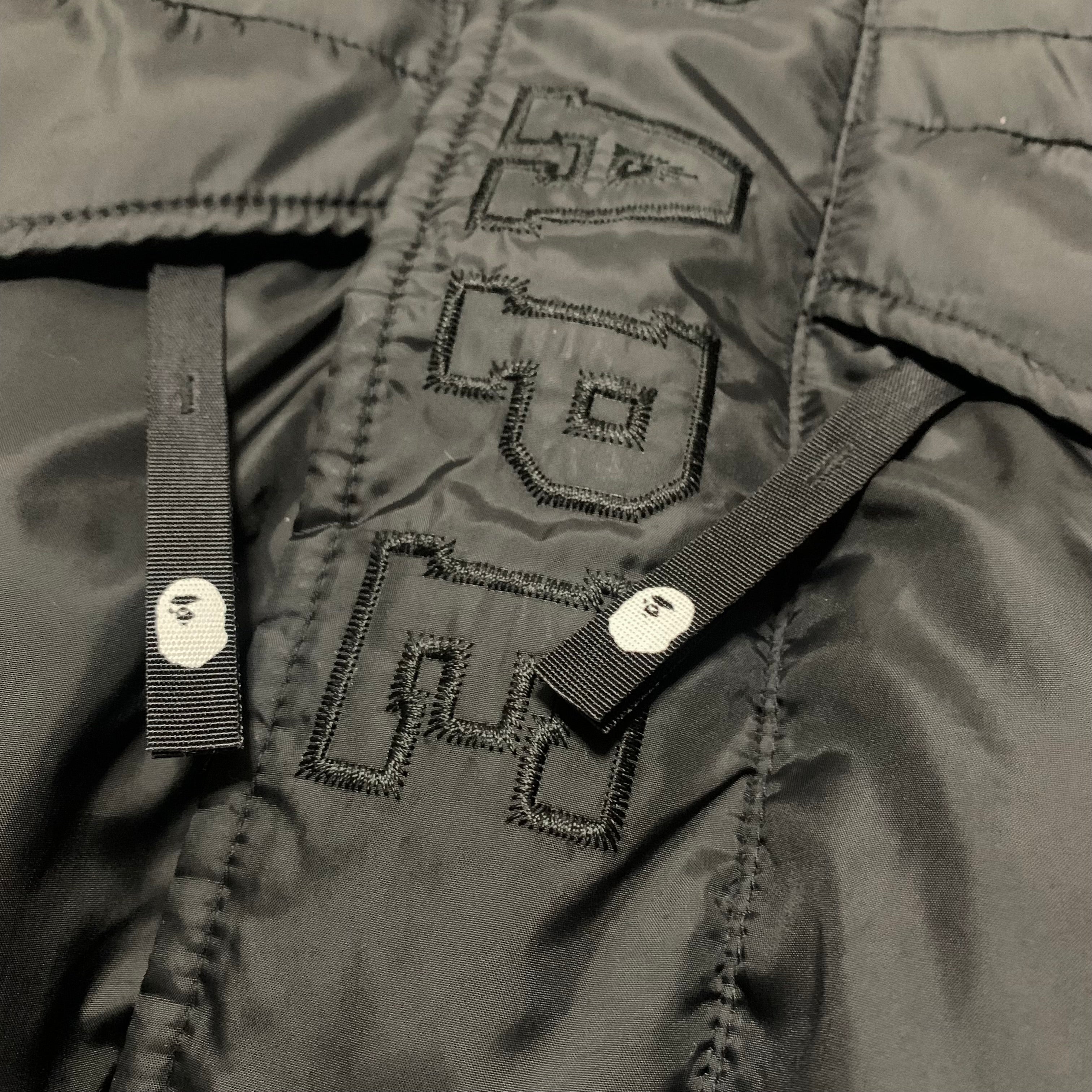 Bape Small Shark Snowboard Down Puffer Jacket Black A Bathing Ape 2022 (RRP £599)