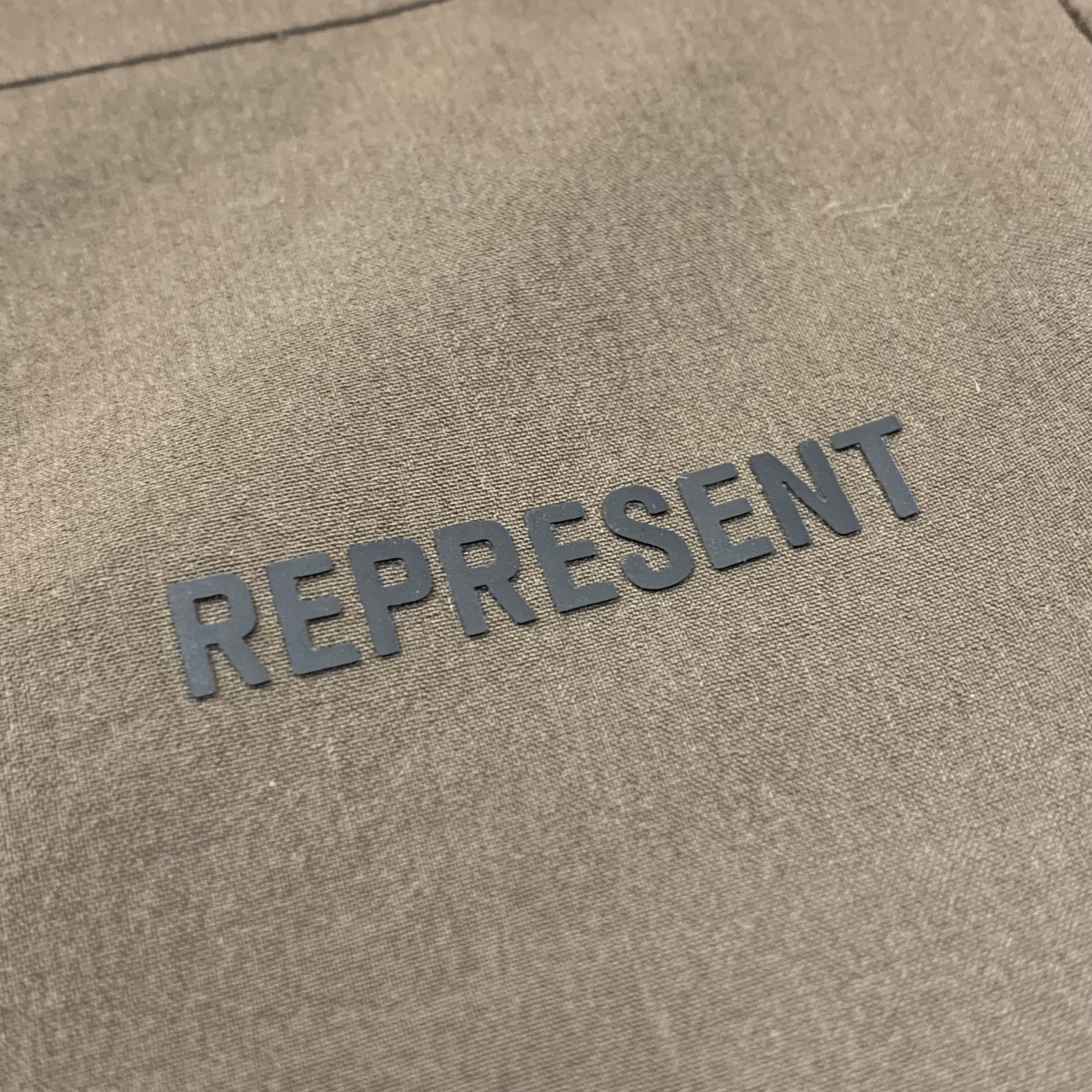 Represent Medium Shorts Fused Brown Gym Bottoms
