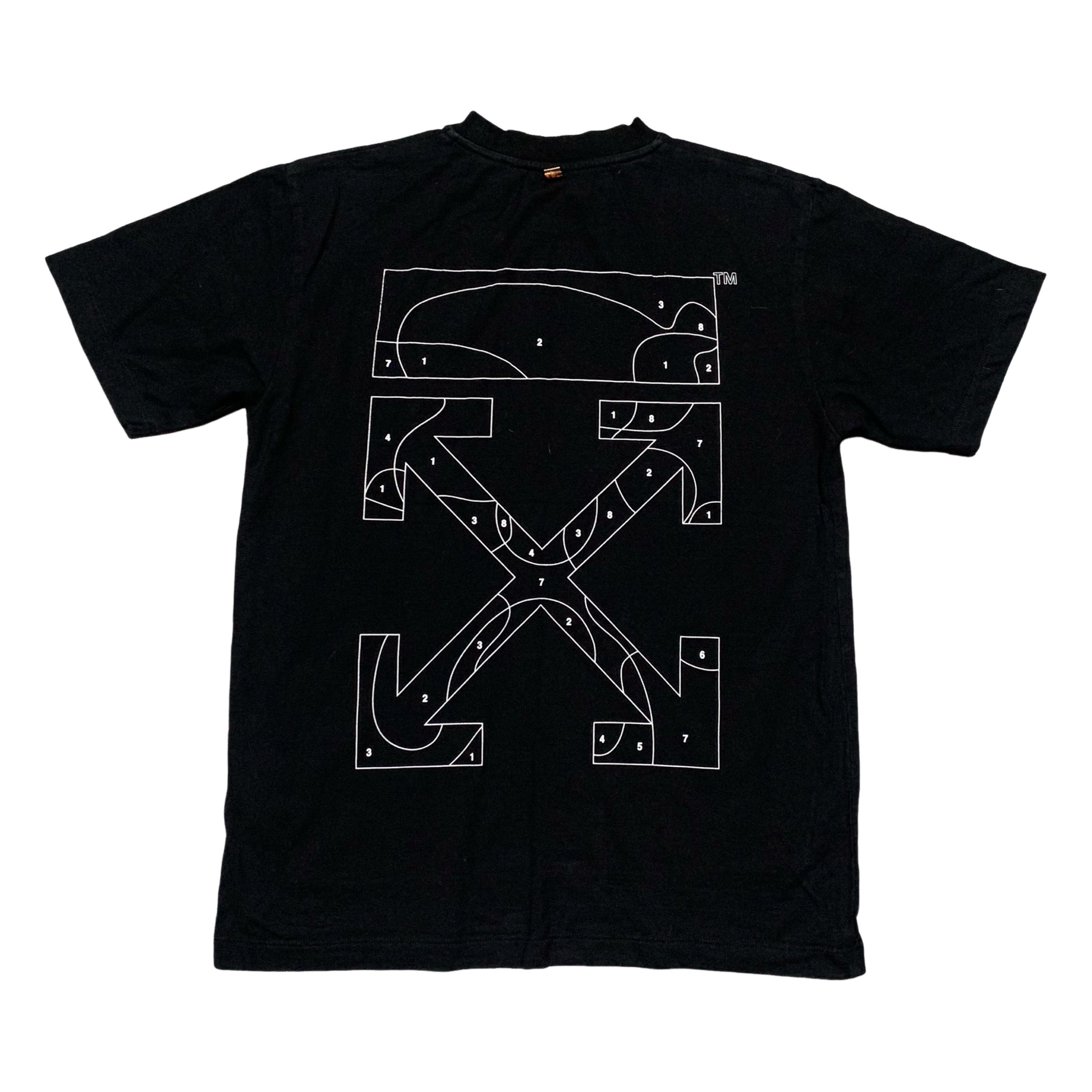 Off White XS Arrows Graphic Black Tee Virgil Abloh 2020
