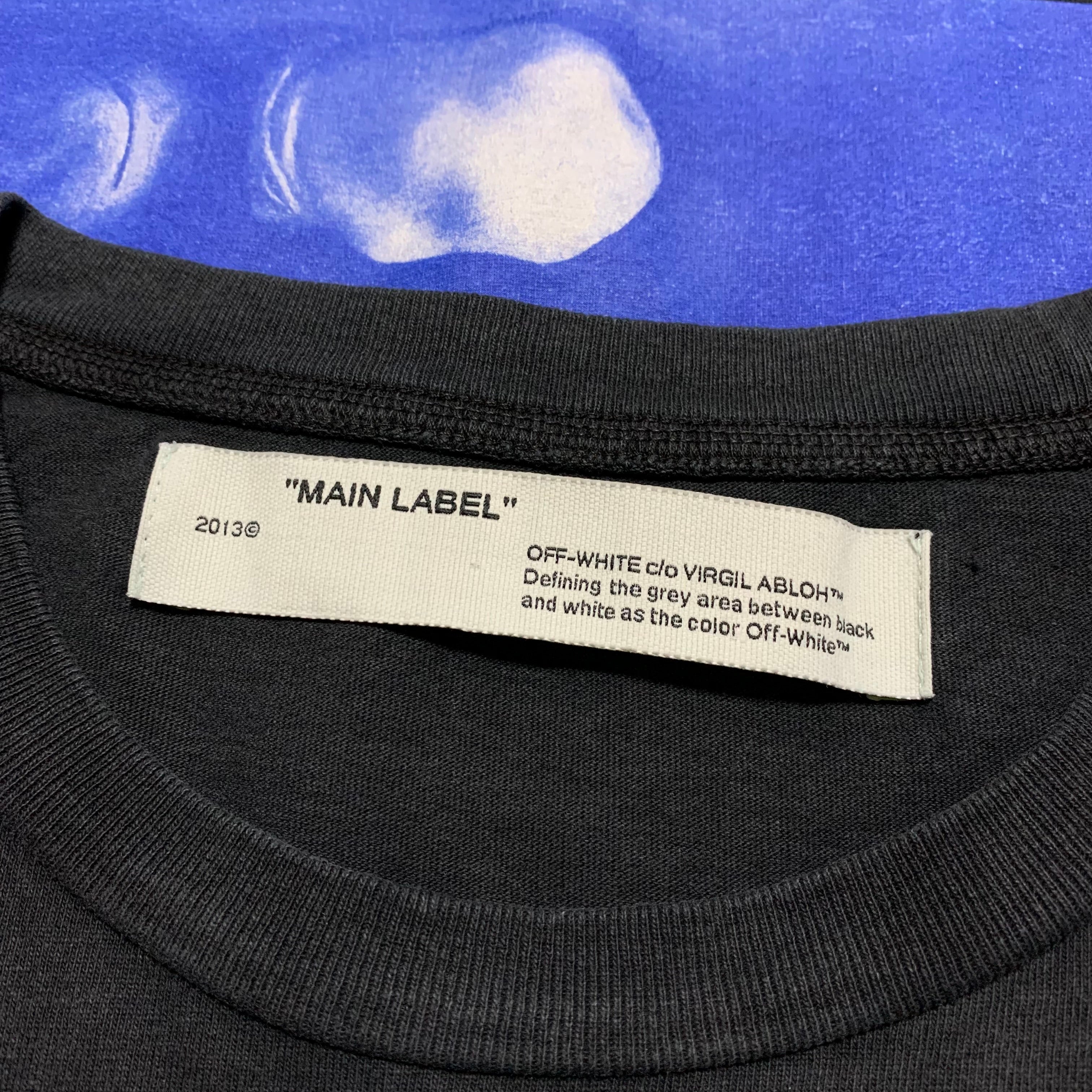 Off White Large Caravaggio Hardcore Black Tee Virgil Abloh