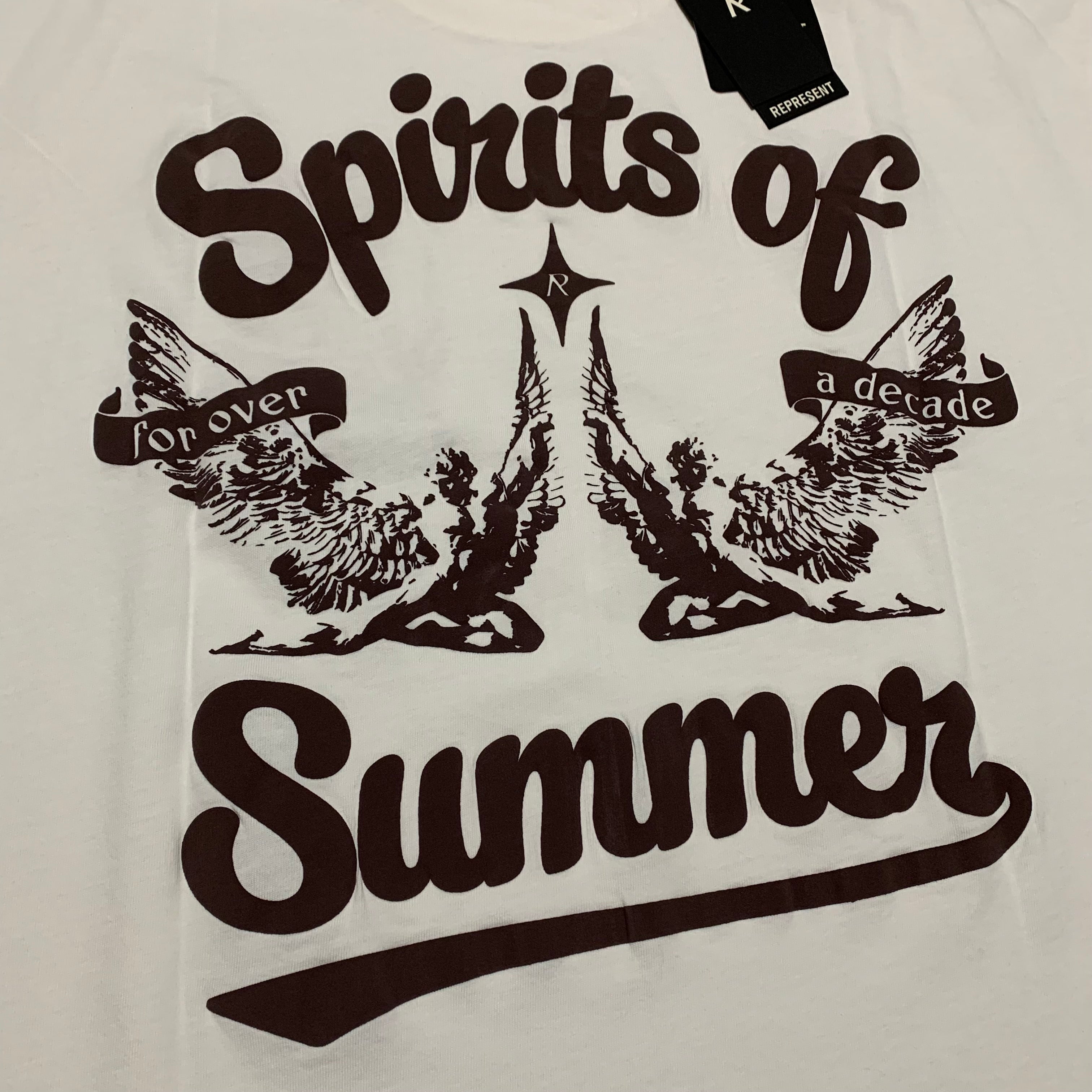 Represent Large Spirits Of Summer Flat White Tee