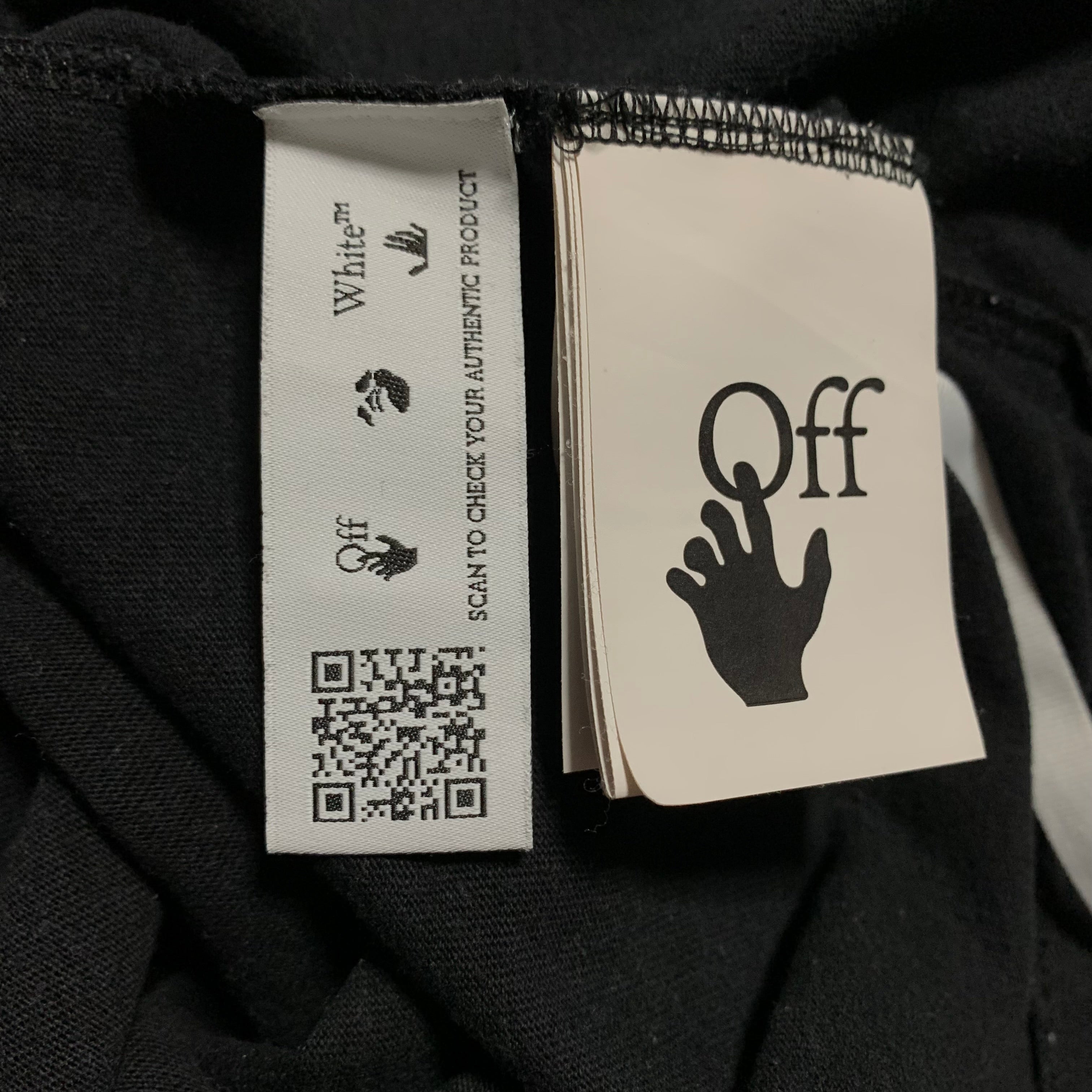 Off White Small Caravaggio Back Graphic Black Tee Virgil Abloh