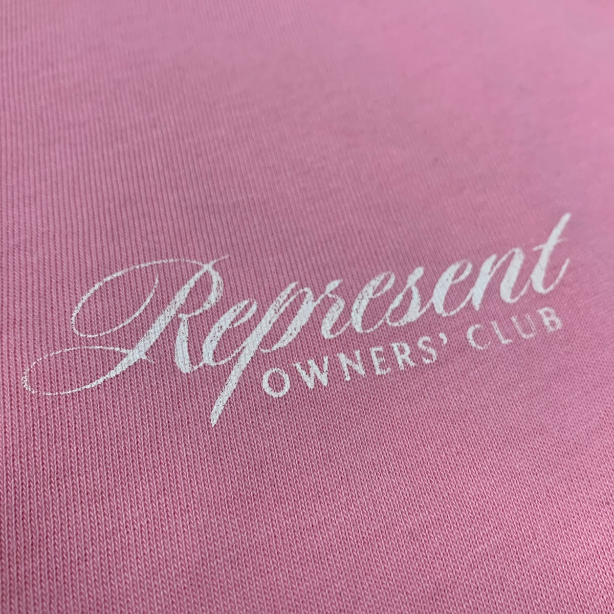 Represent Medium Tee Owners Club Script Pink T-Shirt