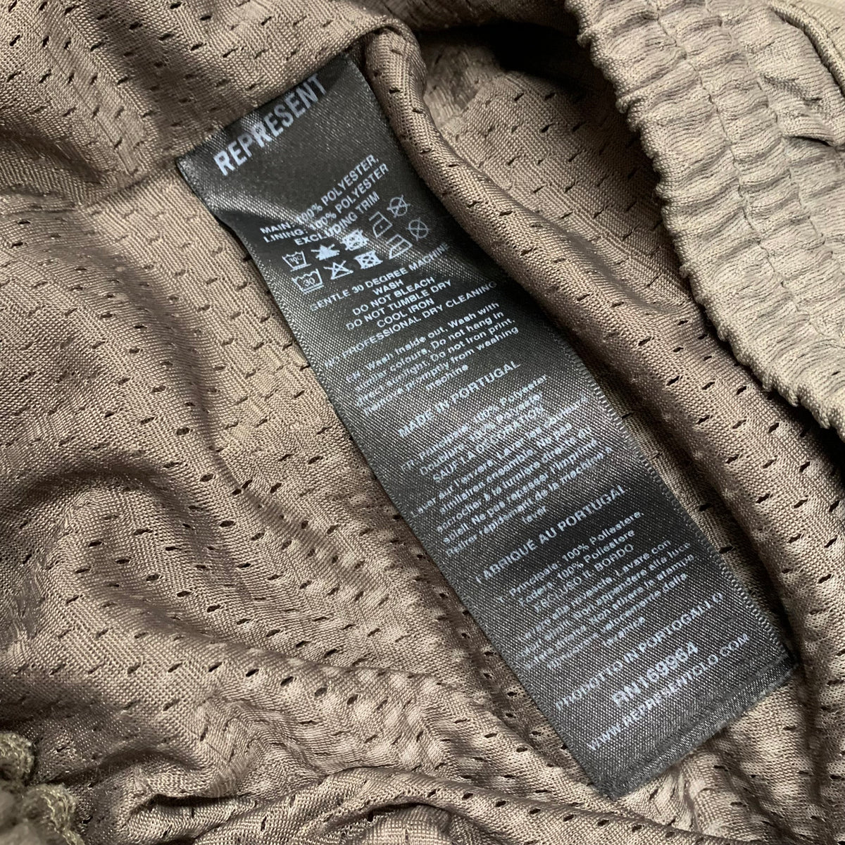 Represent Medium Shorts Owners Club Vintage Khaki Grey Bottoms