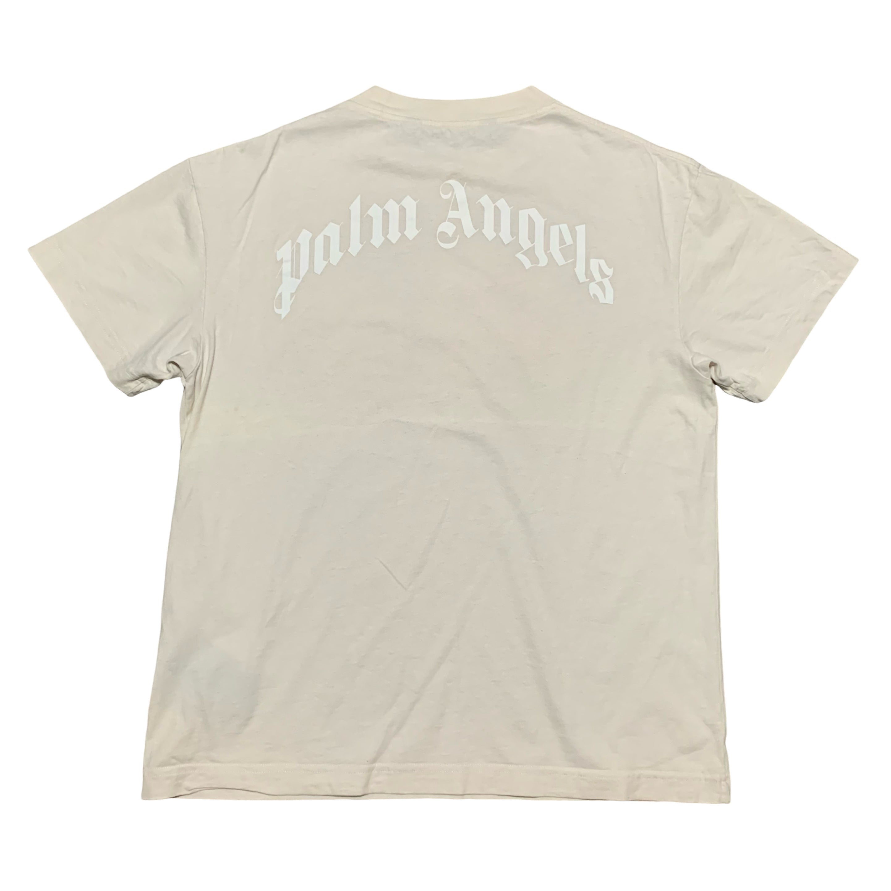 Palm Angels Large Classic Bear Cream White Tee