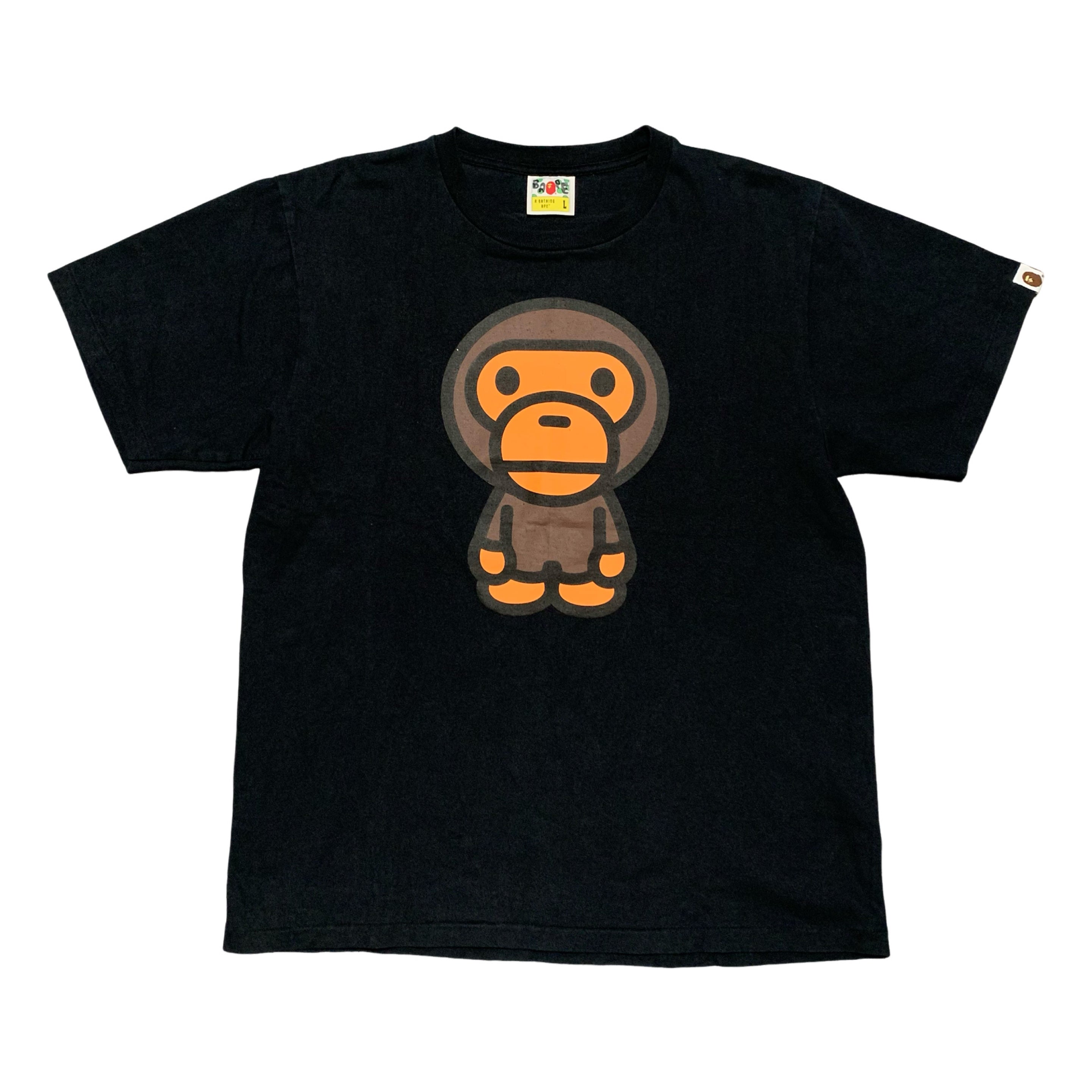 Bape Large Baby Milo Black Tee A Bathing Ape