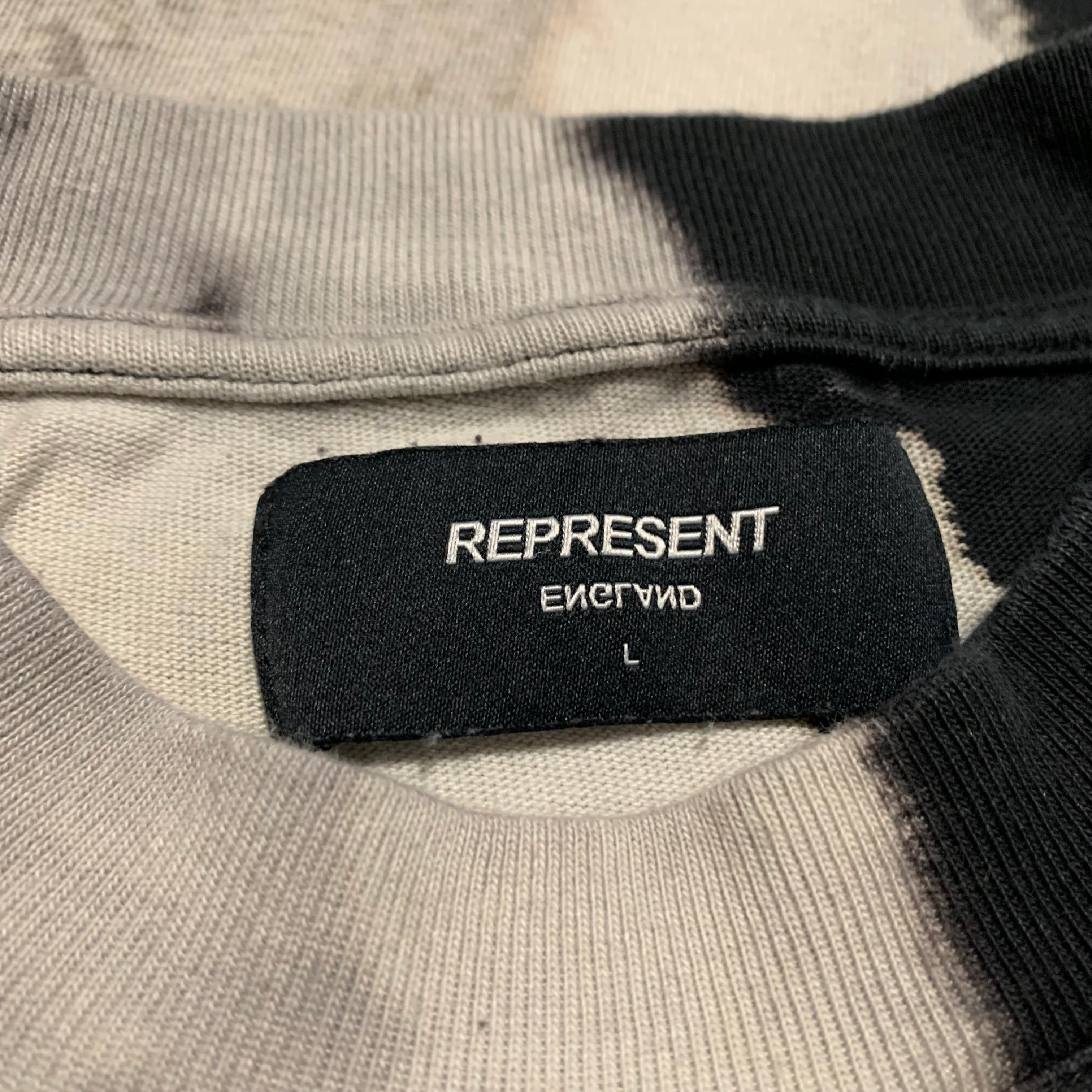 Represent Large Spirit Speed Black & White Tee